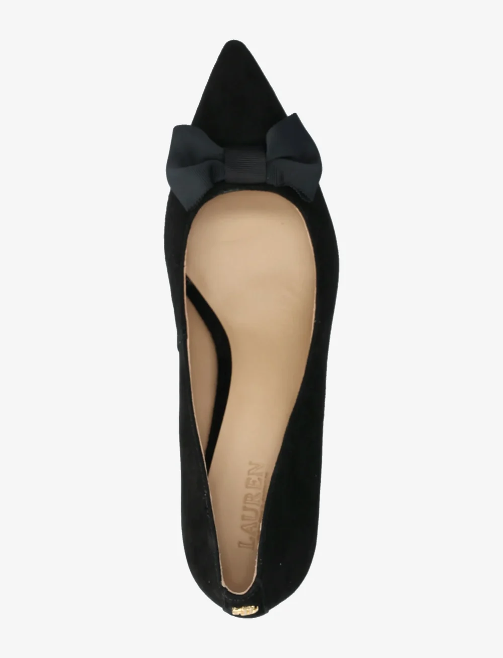Lauren Ralph Lauren - Adrienne Bow-Trim Suede Pump - kontsaga kingad - black - 3