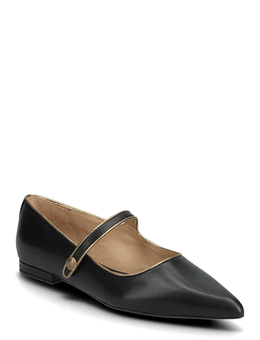 Lauren Ralph Lauren - Londyn Two-Tone Leather Mary Jane - besondere anlässe - black/antique gol - 0