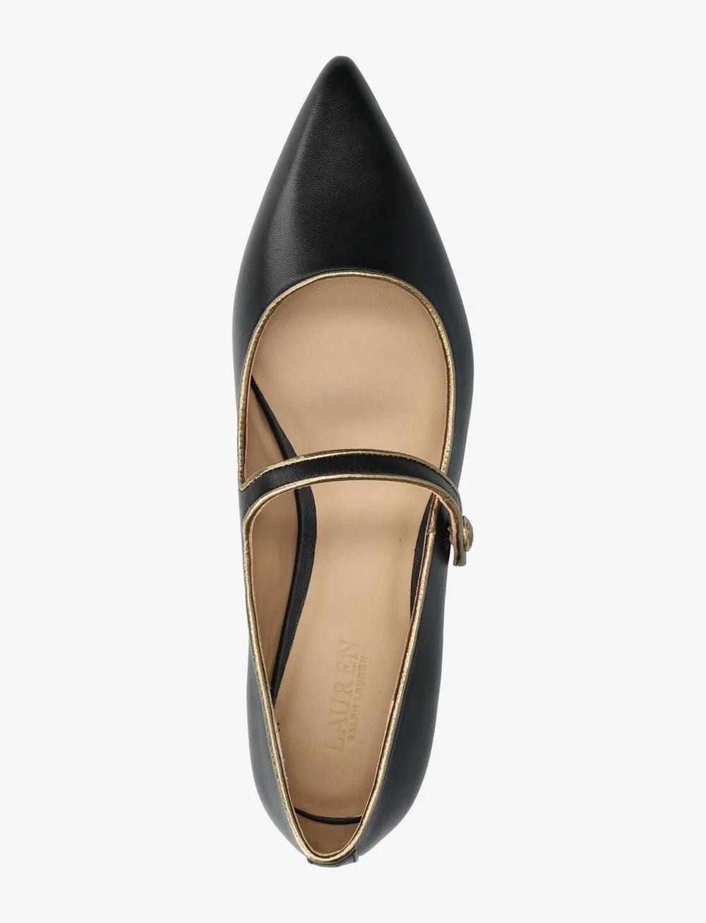 Lauren Ralph Lauren - Londyn Two-Tone Leather Mary Jane - erilised sündmused - black/antique gol - 3