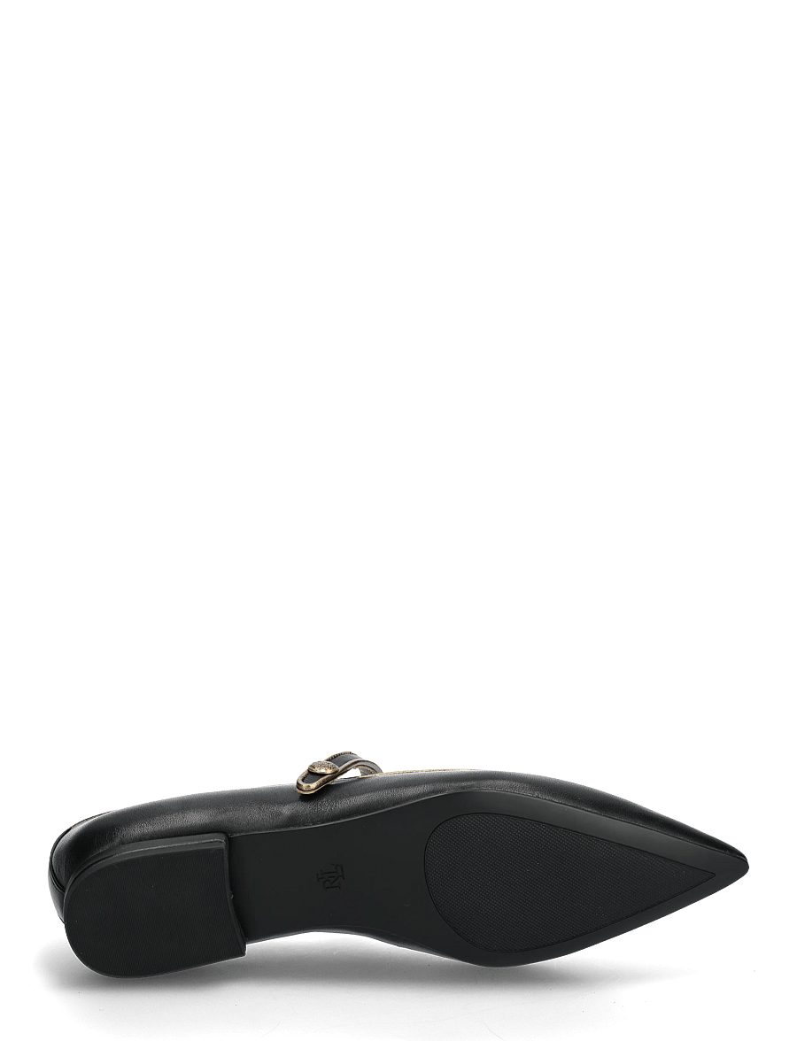 Lauren Ralph Lauren - Londyn Two-Tone Leather Mary Jane - besondere anlässe - black/antique gol - 4