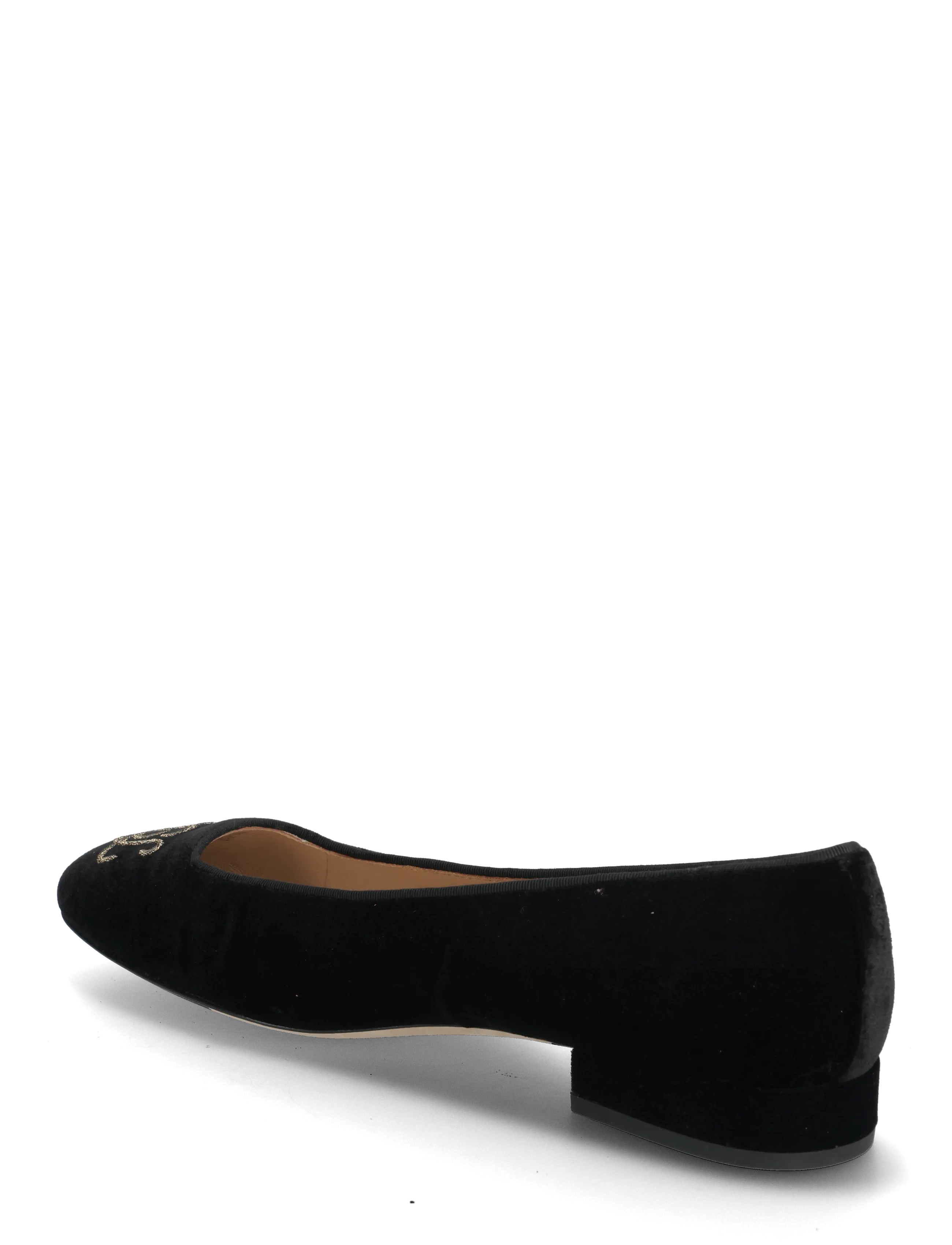 Lauren Ralph Lauren - Emellie Logo Velvet Ballet Flat - special occasions - black - 2