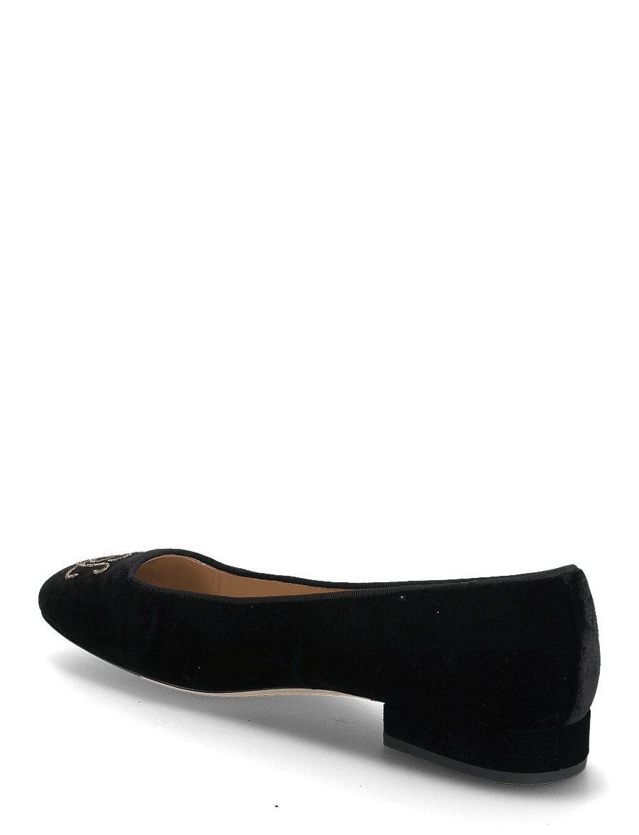Lauren Ralph Lauren - Emellie Logo Velvet Ballet Flat - special occasions - black - 2