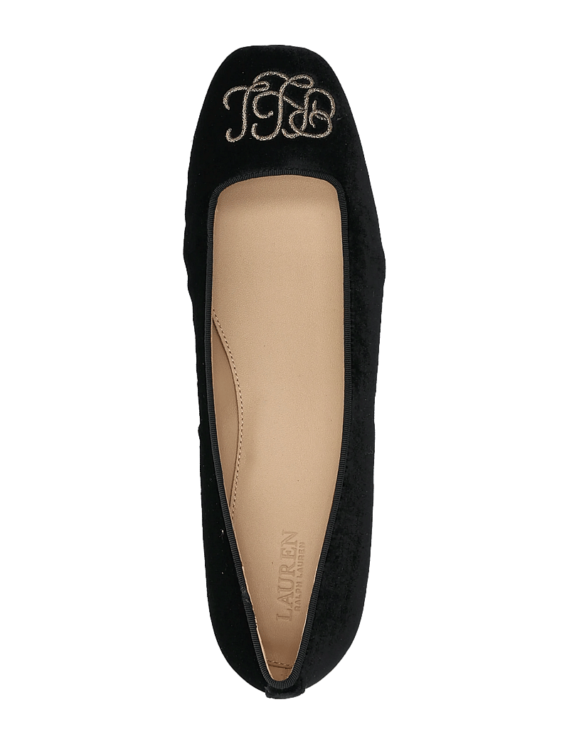 Lauren Ralph Lauren - Emellie Logo Velvet Ballet Flat - besondere anlässe - black - 3