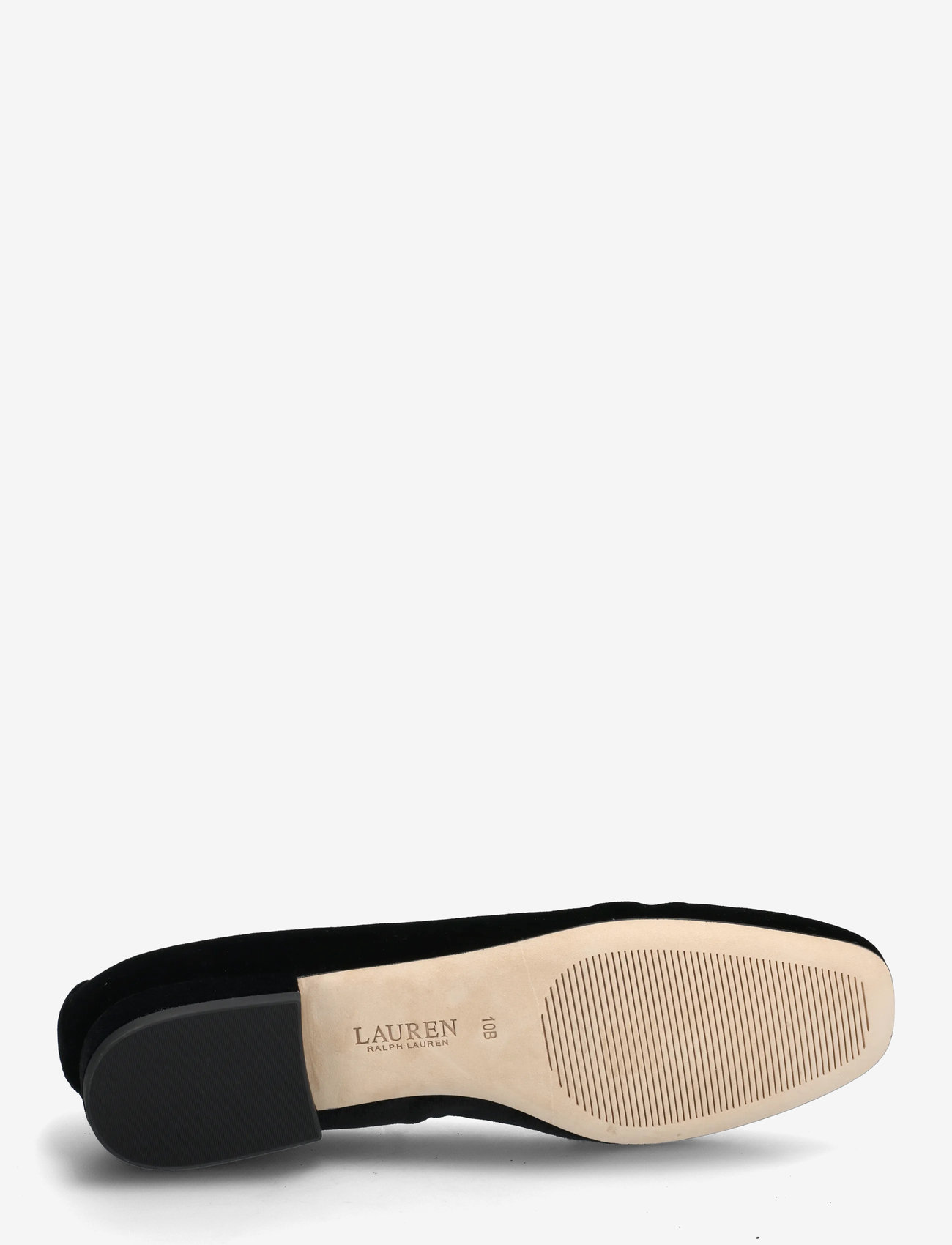 Lauren Ralph Lauren - Emellie Logo Velvet Ballet Flat - særlige begivenheder - black - 4