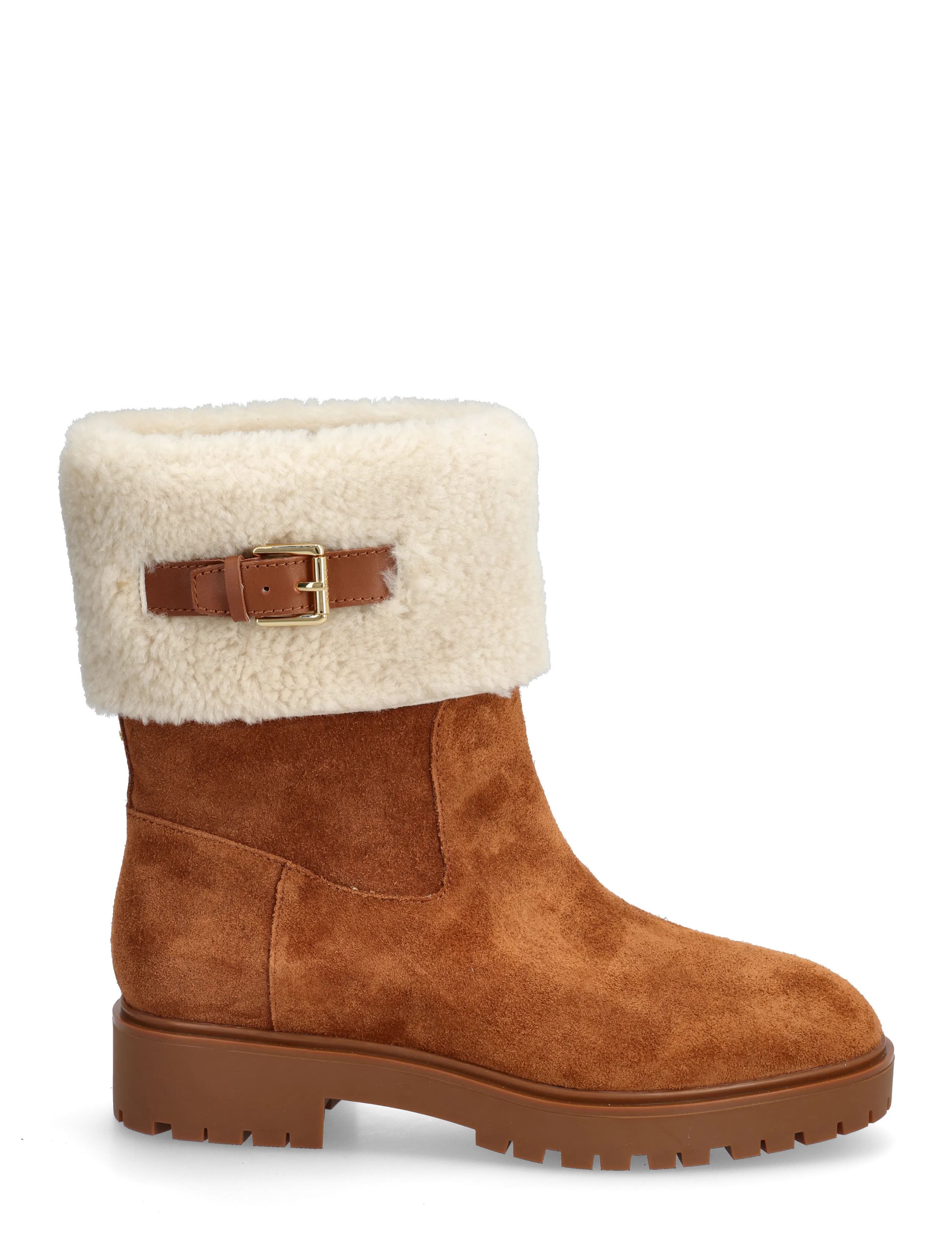 Allyson Shearling & Suede Lace-Up Bootie 2