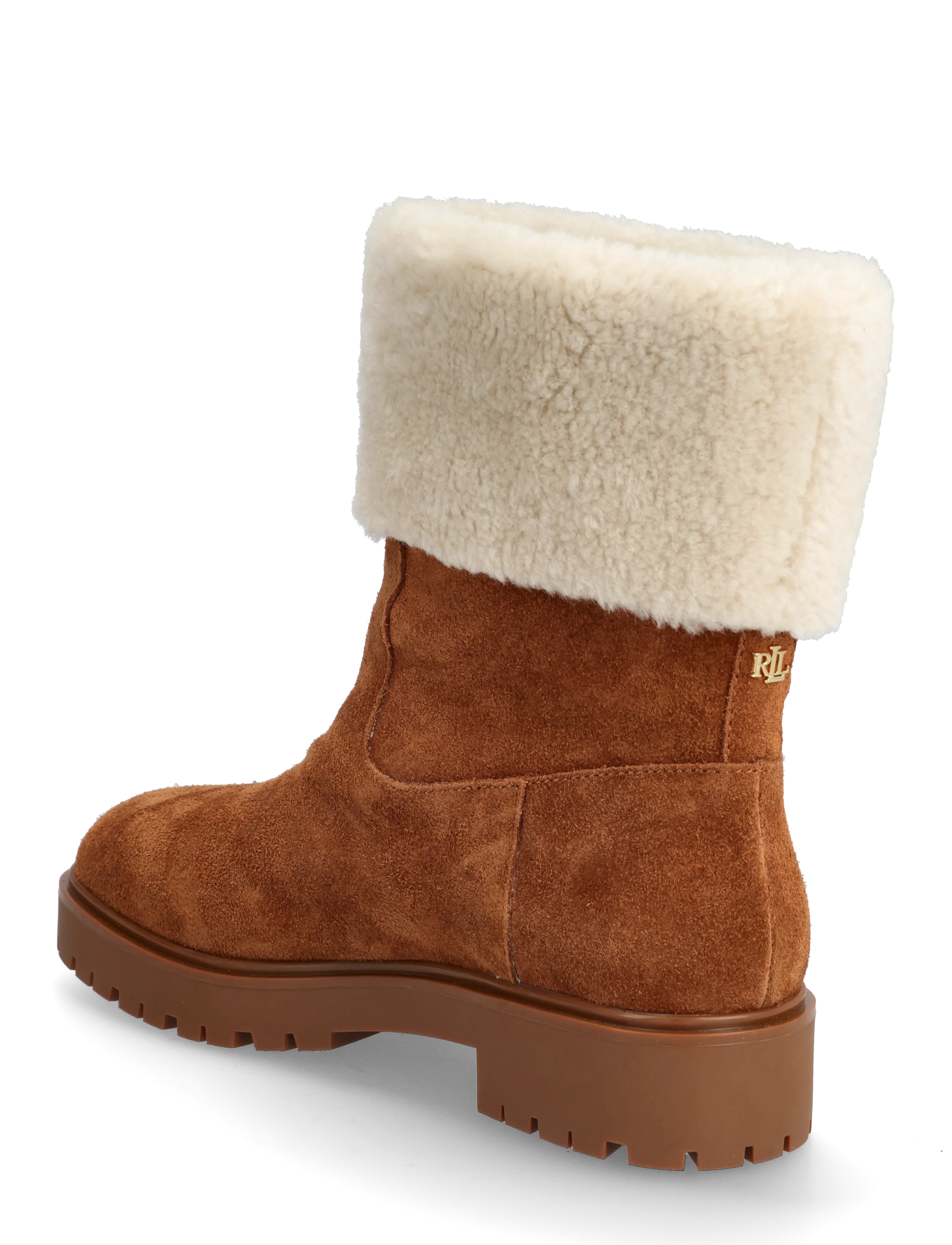 Allyson Shearling & Suede Lace-Up Bootie 3