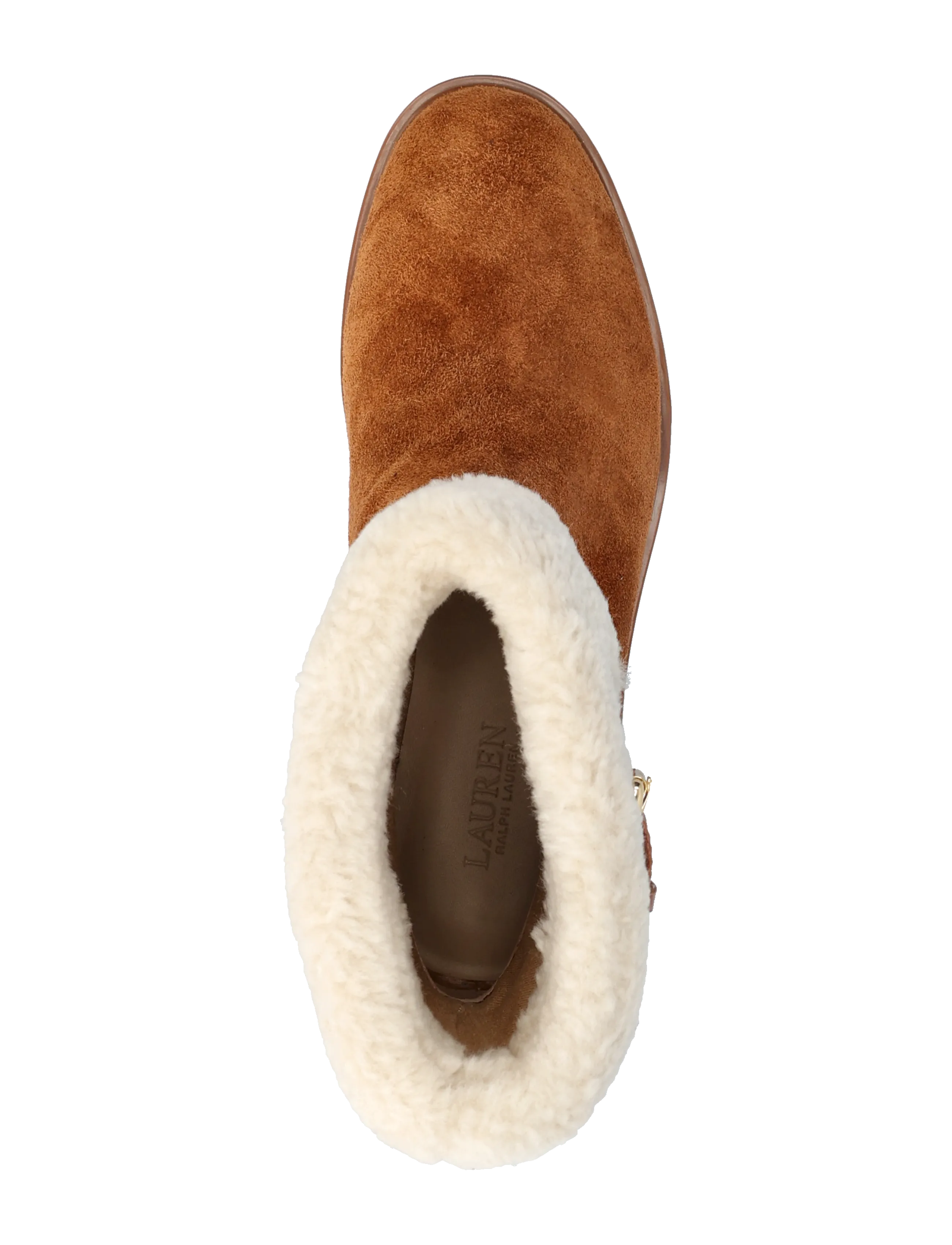 Allyson Shearling & Suede Lace-Up Bootie 4