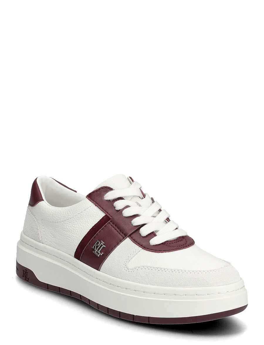 Lauren Ralph Lauren - Harlie Two-Tone Leather & Suede Sneaker - confirmation - snw wht/bianco/da - 0