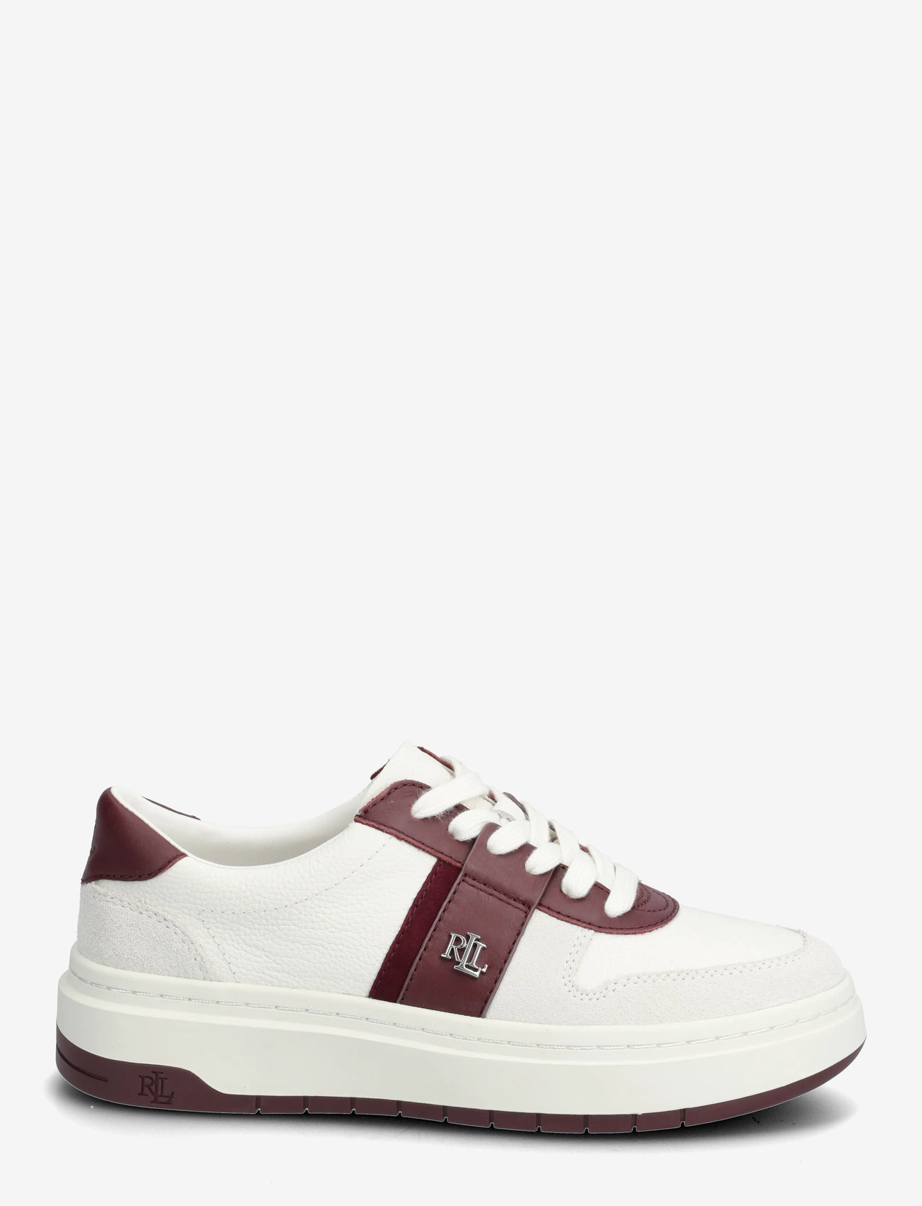 Lauren Ralph Lauren - Harlie Two-Tone Leather & Suede Sneaker - konfirmation - snw wht/bianco/da - 1