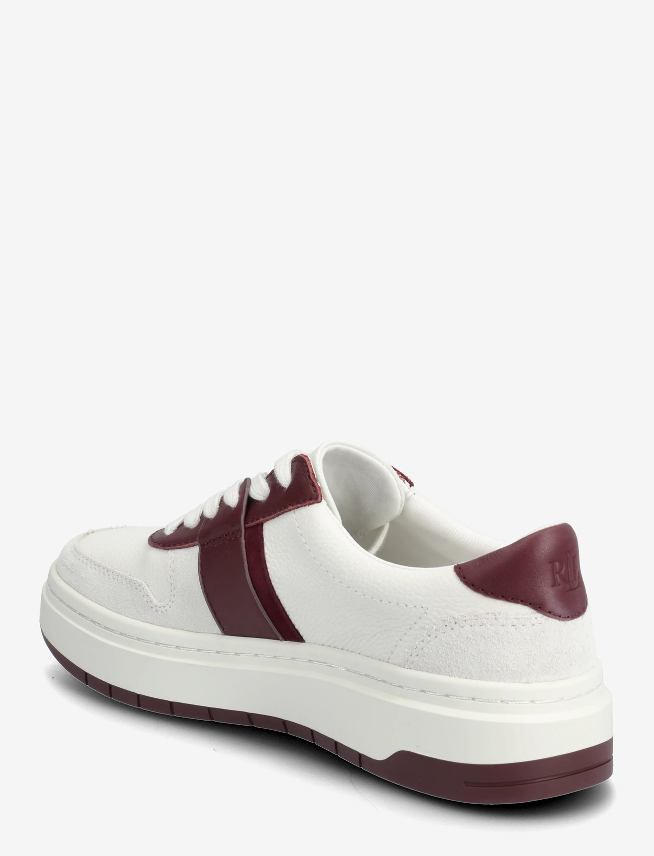 Lauren Ralph Lauren - Harlie Two-Tone Leather & Suede Sneaker - konfirmation - snw wht/bianco/da - 2