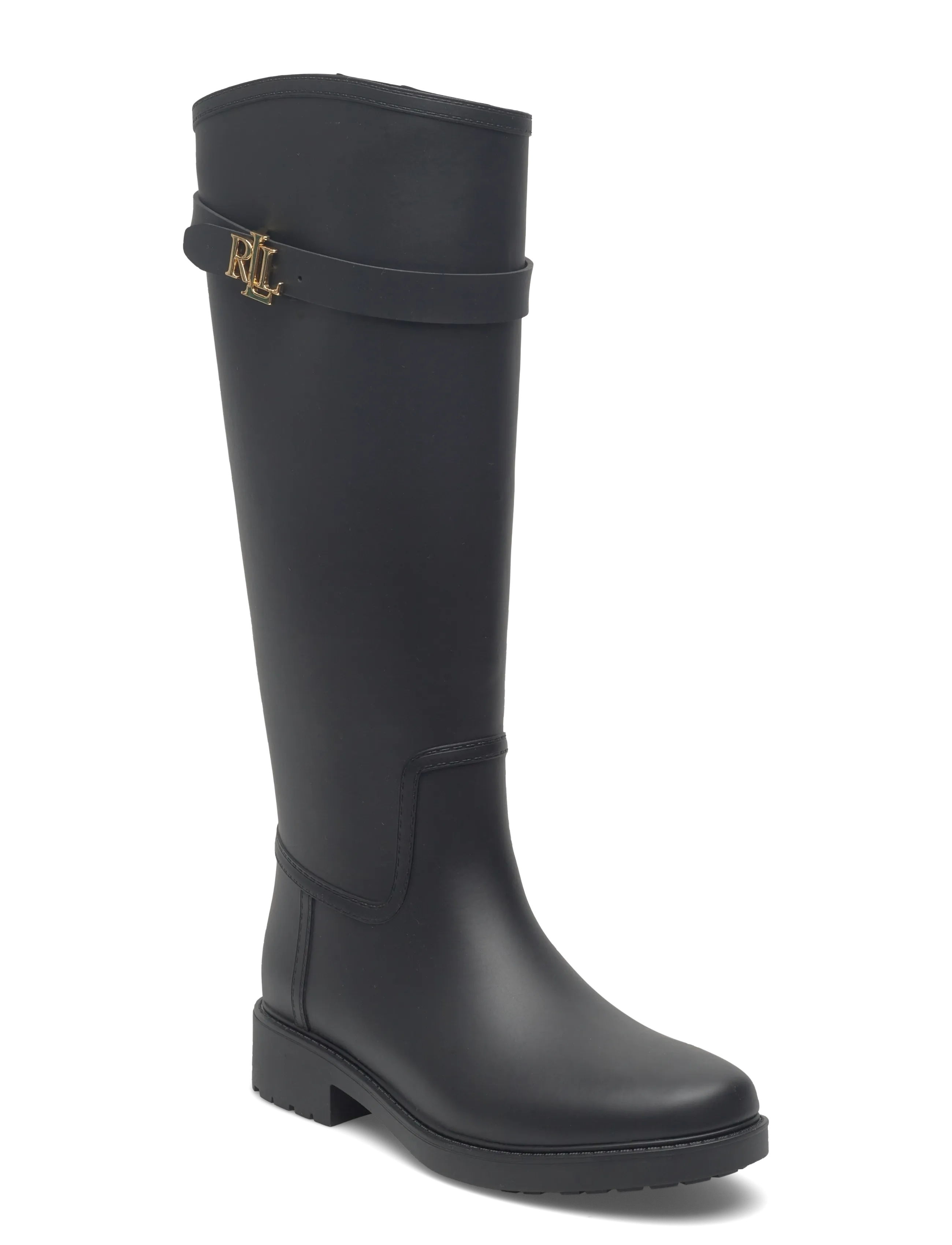 Lauren Ralph Matte Rubber-Portiah-Bo-Wbo, 38, Boots, Schwarz - Rain Frauen