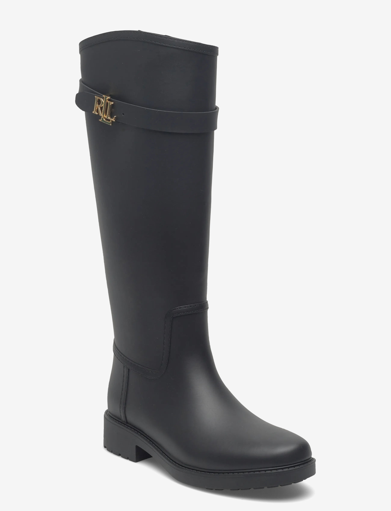 Lauren Ralph Lauren - Portiah Rubber Tall Rain Boot - stiefel - black - 0