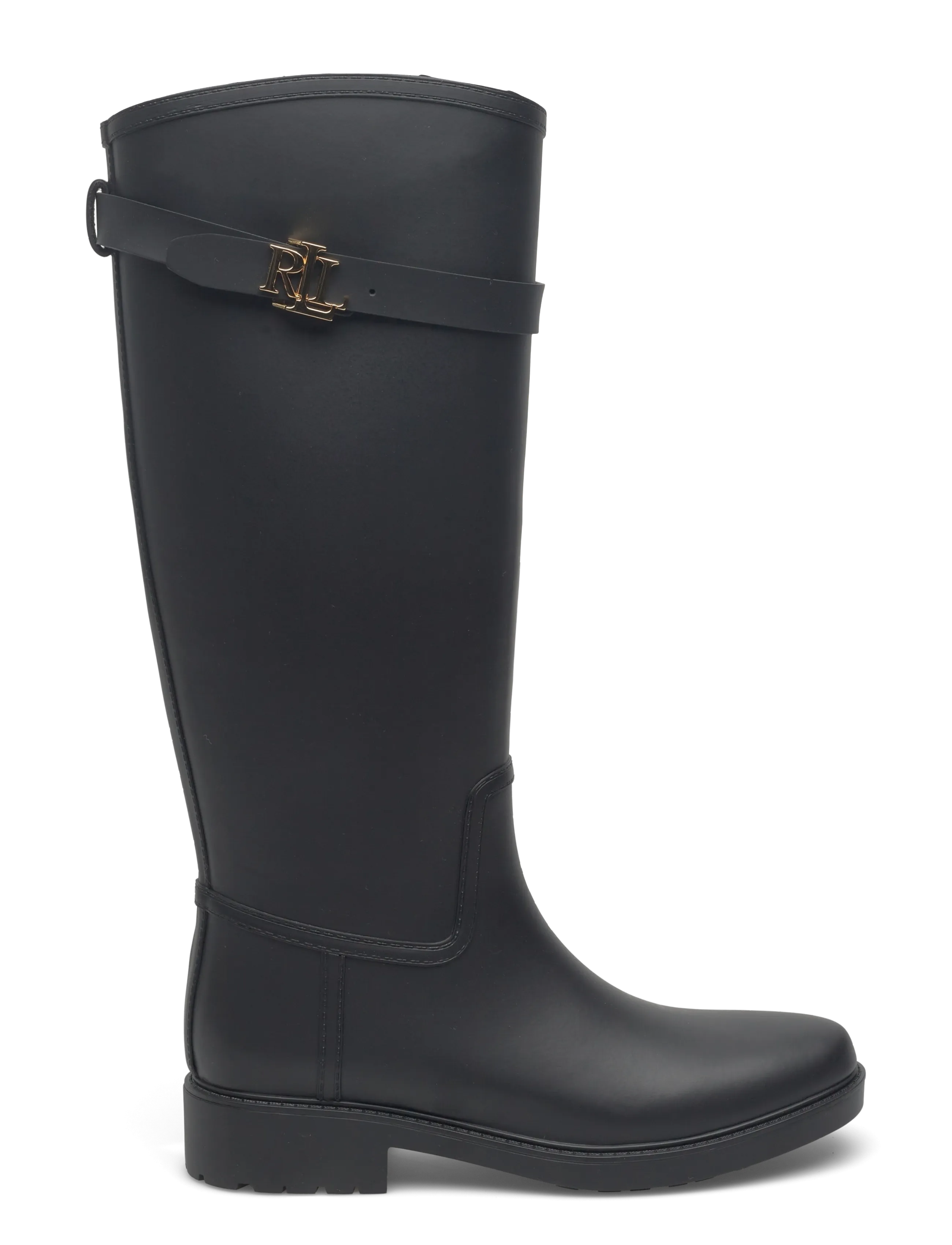Lauren Ralph Lauren - Portiah Rubber Tall Rain Boot - alltags-style - black - 1