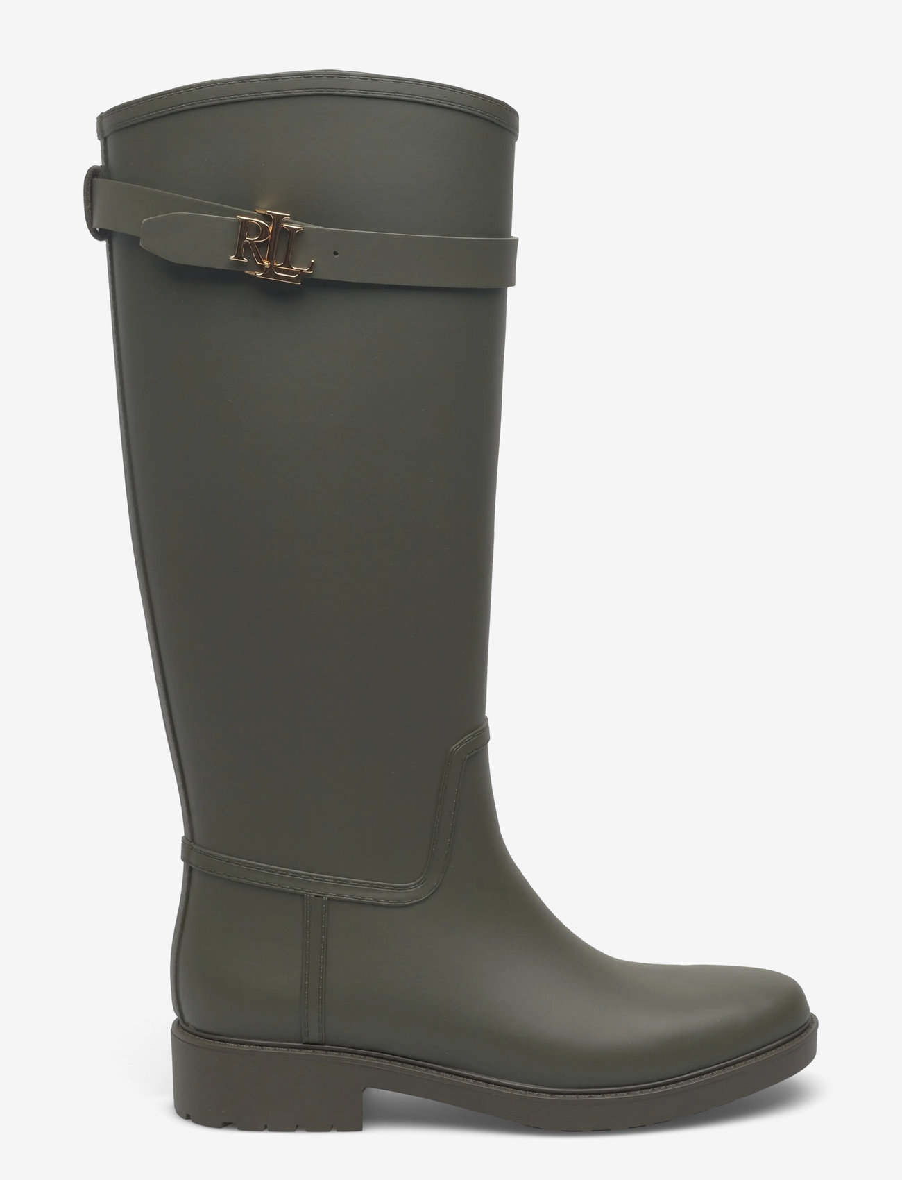 Lauren Ralph Lauren - Portiah Rubber Tall Rain Boot - boots - dark olive - 1