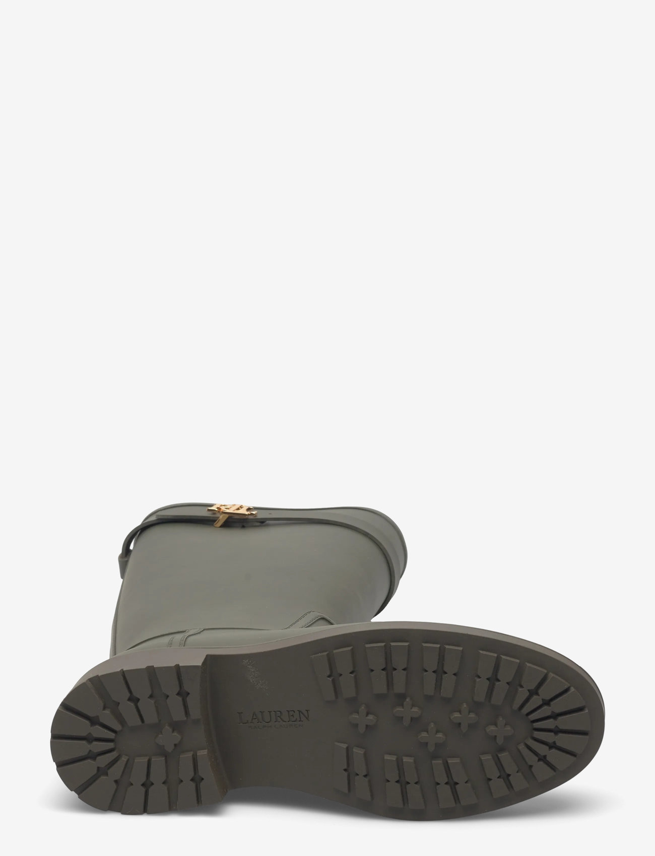 Lauren Ralph Lauren - Portiah Rubber Tall Rain Boot - boots - dark olive - 4