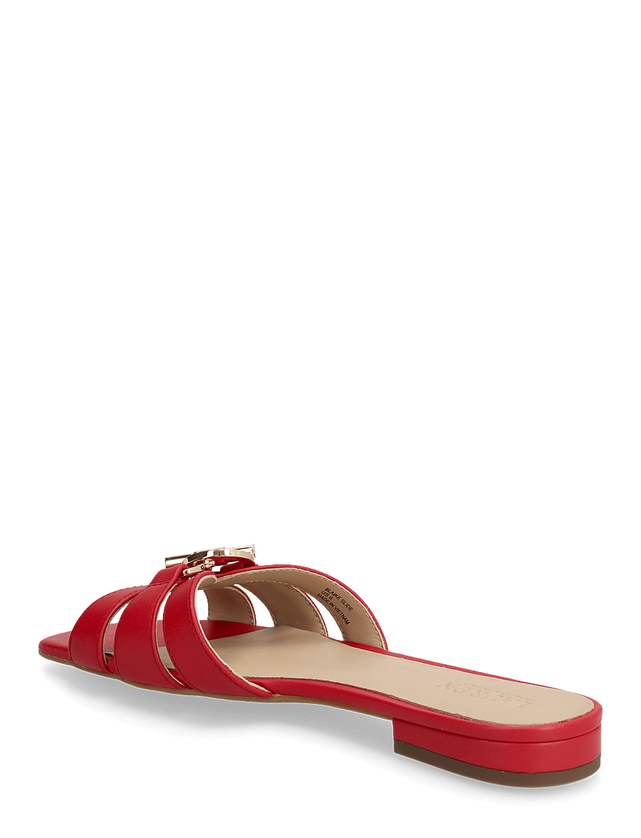 Lauren Ralph Lauren - Blaike Nappa Leather Slide Sandal - flade sandaler - festive red - 2