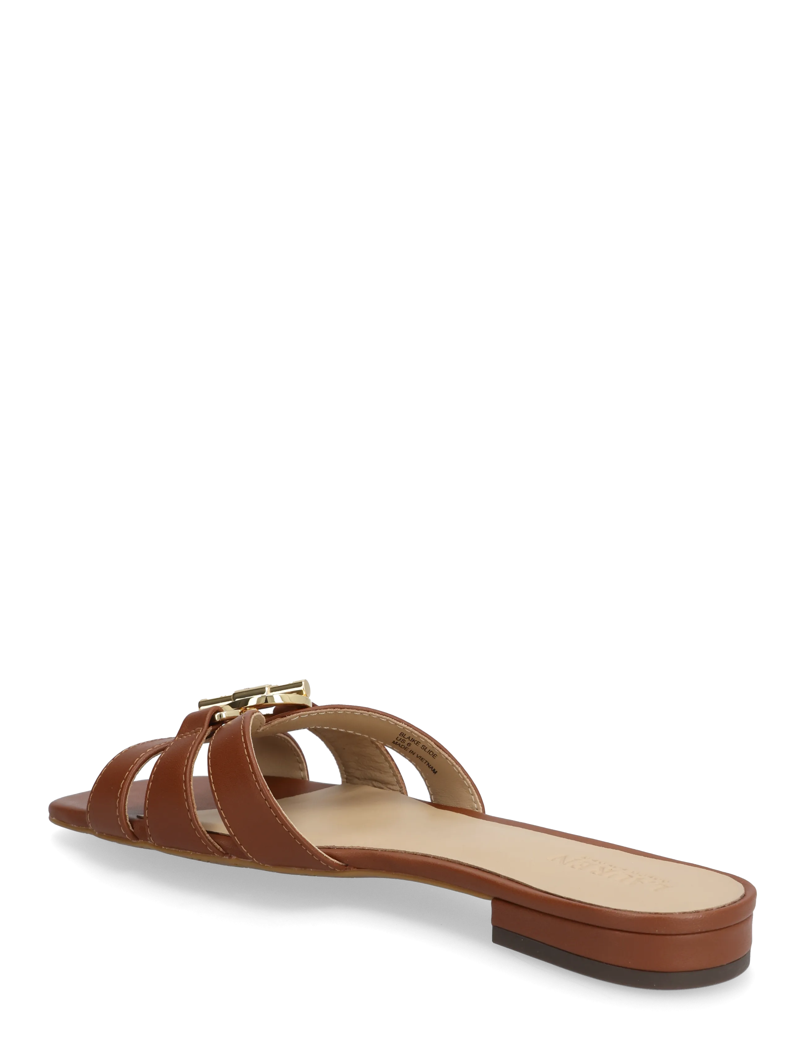 Lauren Ralph Lauren - Blaike Nappa Leather Slide Sandal - flade sandaler - lauren tan - 2