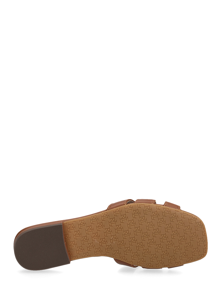 Lauren Ralph Lauren - Blaike Nappa Leather Slide Sandal - flade sandaler - lauren tan - 4