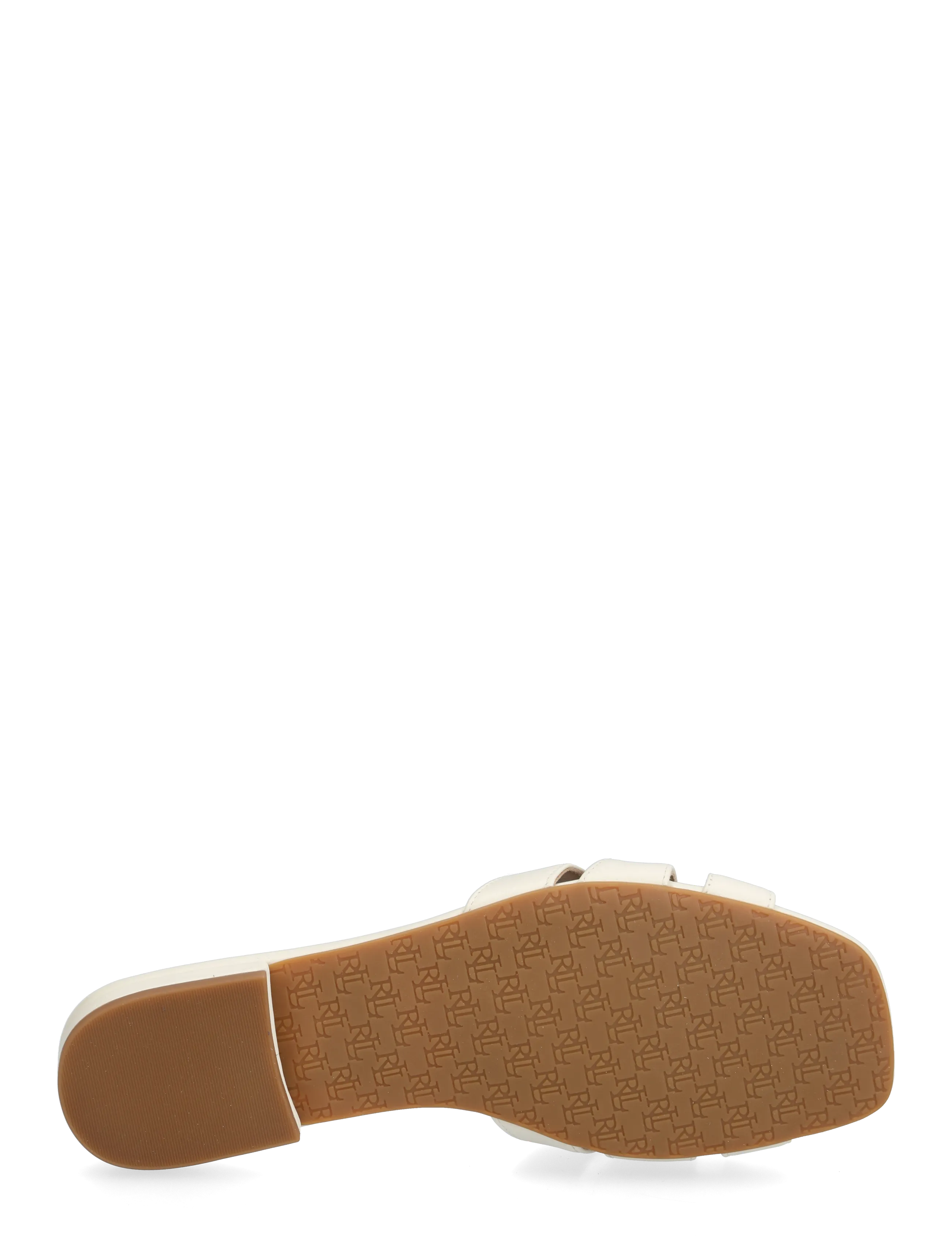 Lauren Ralph Lauren - Blaike Nappa Leather Slide Sandal - flade sandaler - soft white - 4