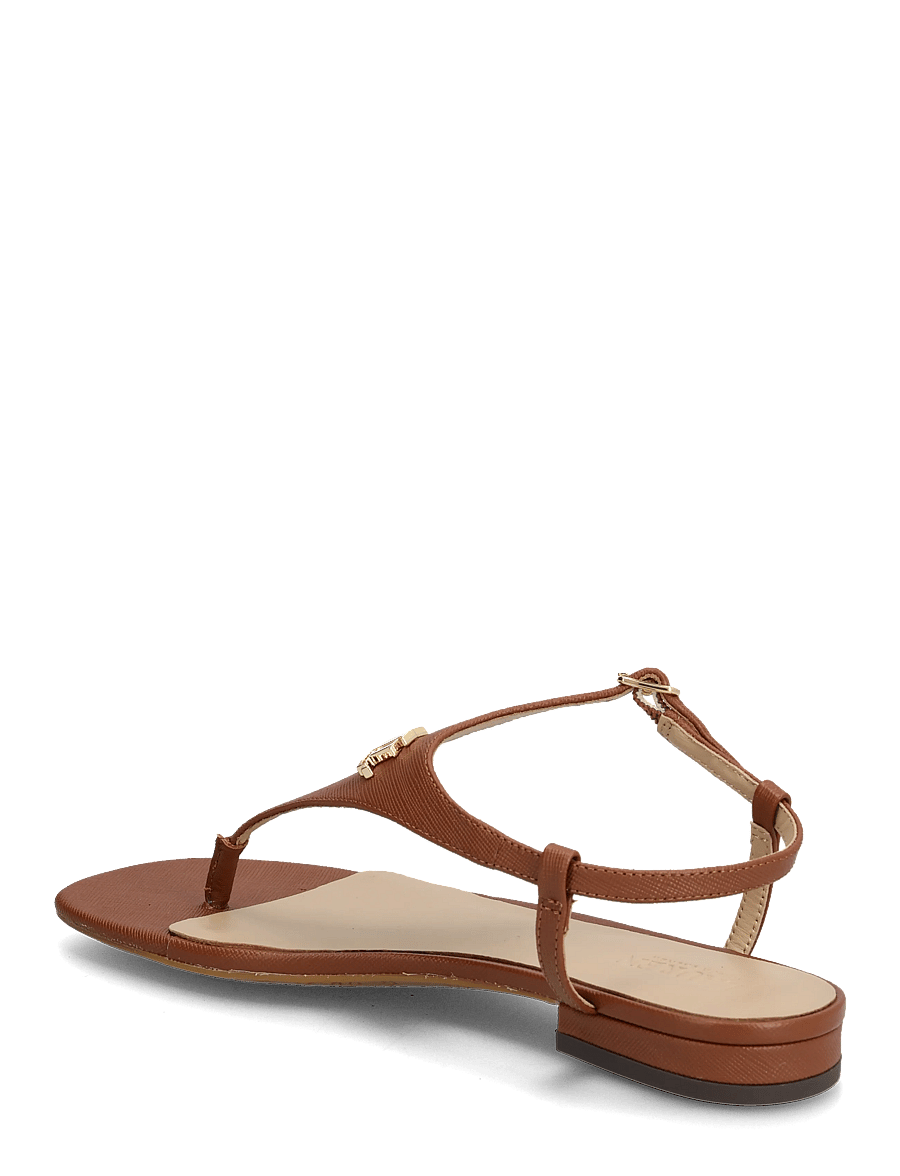 Lauren Ralph Lauren - Everley II Crosshatch Leather Sandal - madalad sandaalid - lauren tan - 2