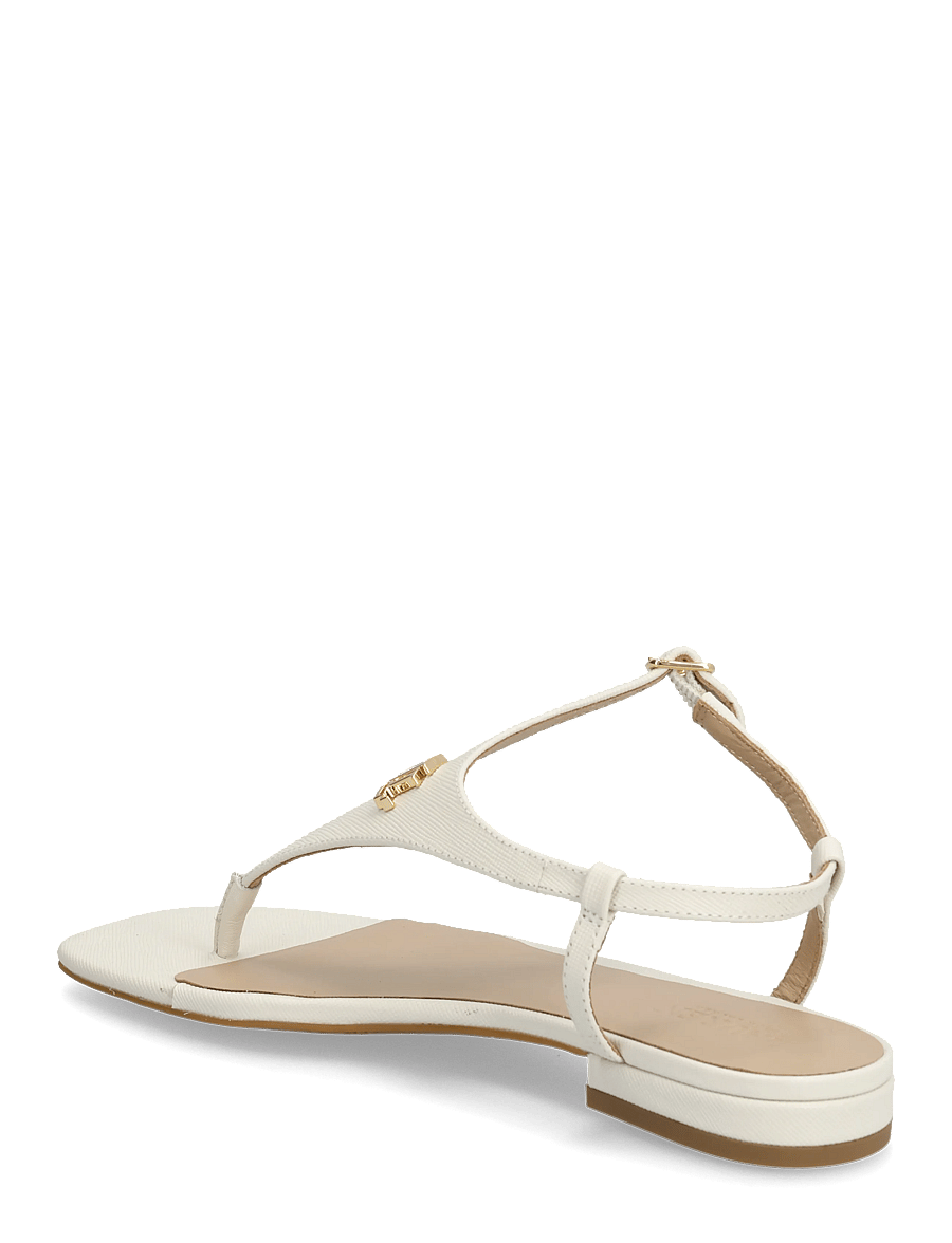 Lauren Ralph Lauren - Everley II Crosshatch Leather Sandal - madalad sandaalid - soft white - 2