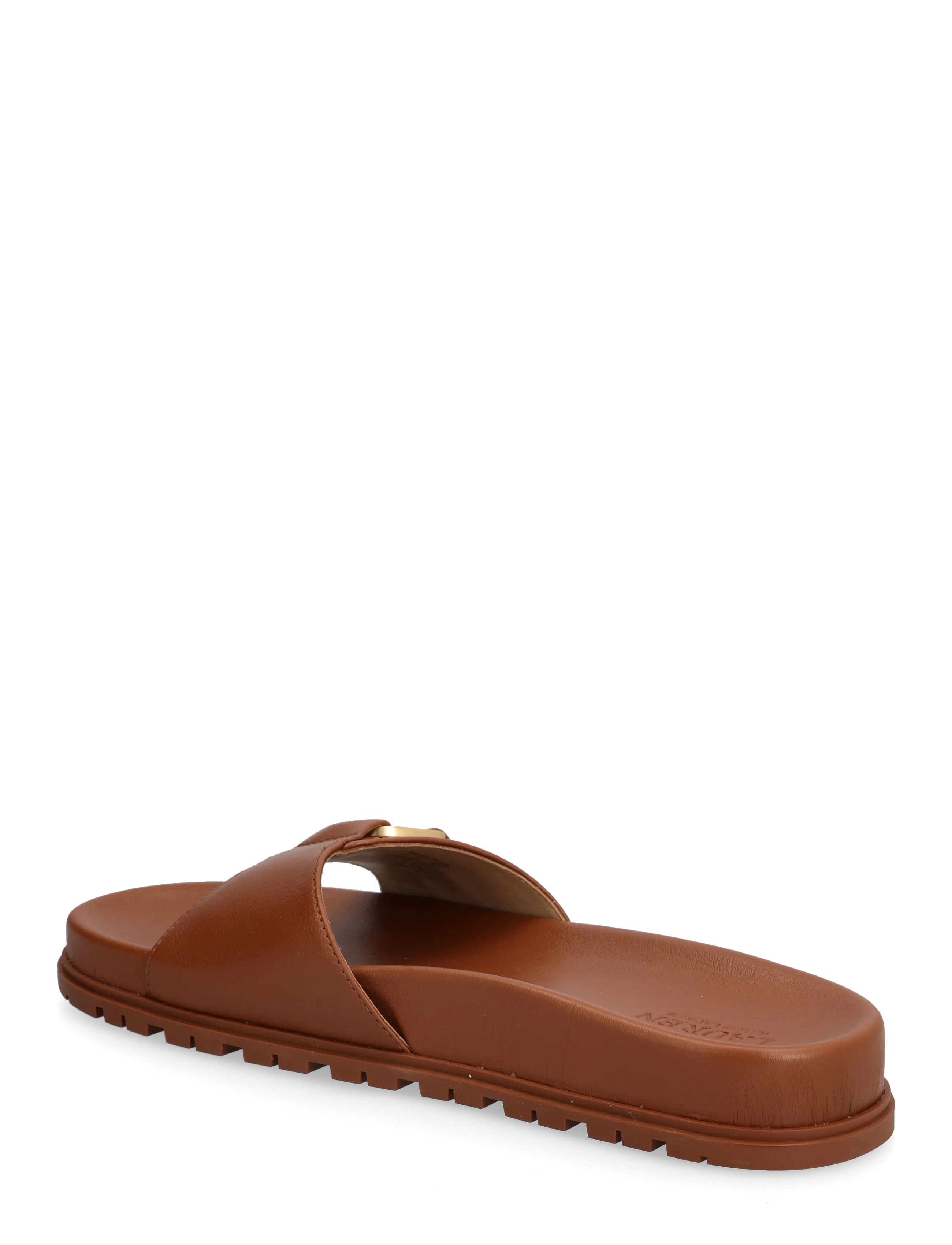 Lauren Ralph Lauren - Tasha Leather Slide Sandal - flade sandaler - lauren tan - 2
