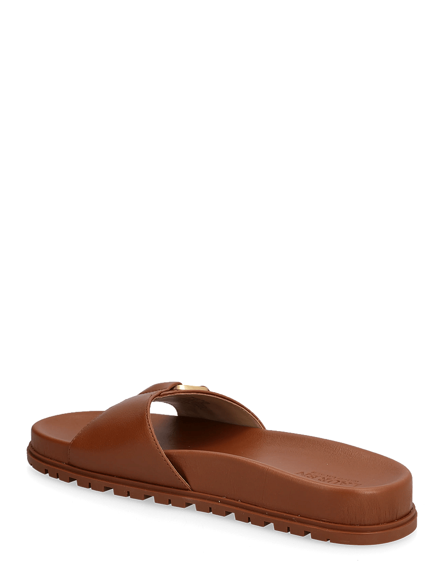 Lauren Ralph Lauren - Tasha Leather Slide Sandal - flade sandaler - lauren tan - 2