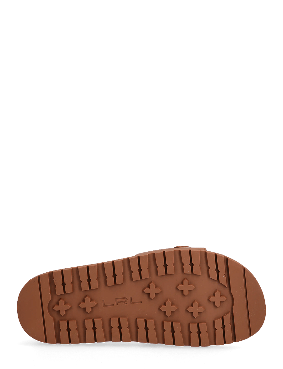 Lauren Ralph Lauren - Tasha Leather Slide Sandal - flade sandaler - lauren tan - 4