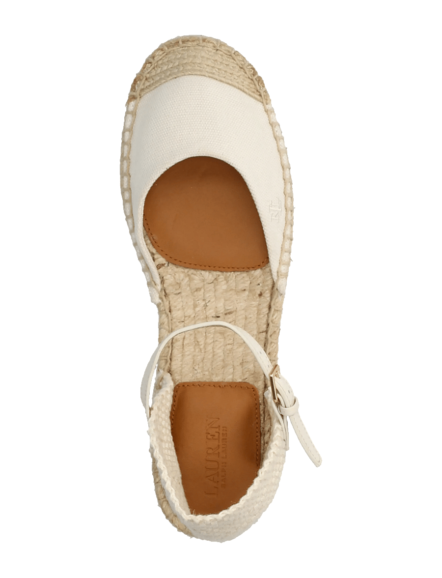 Lauren Ralph Lauren - Robby Canvas Espadrille Flat - espadrillos - soft white/soft w - 3