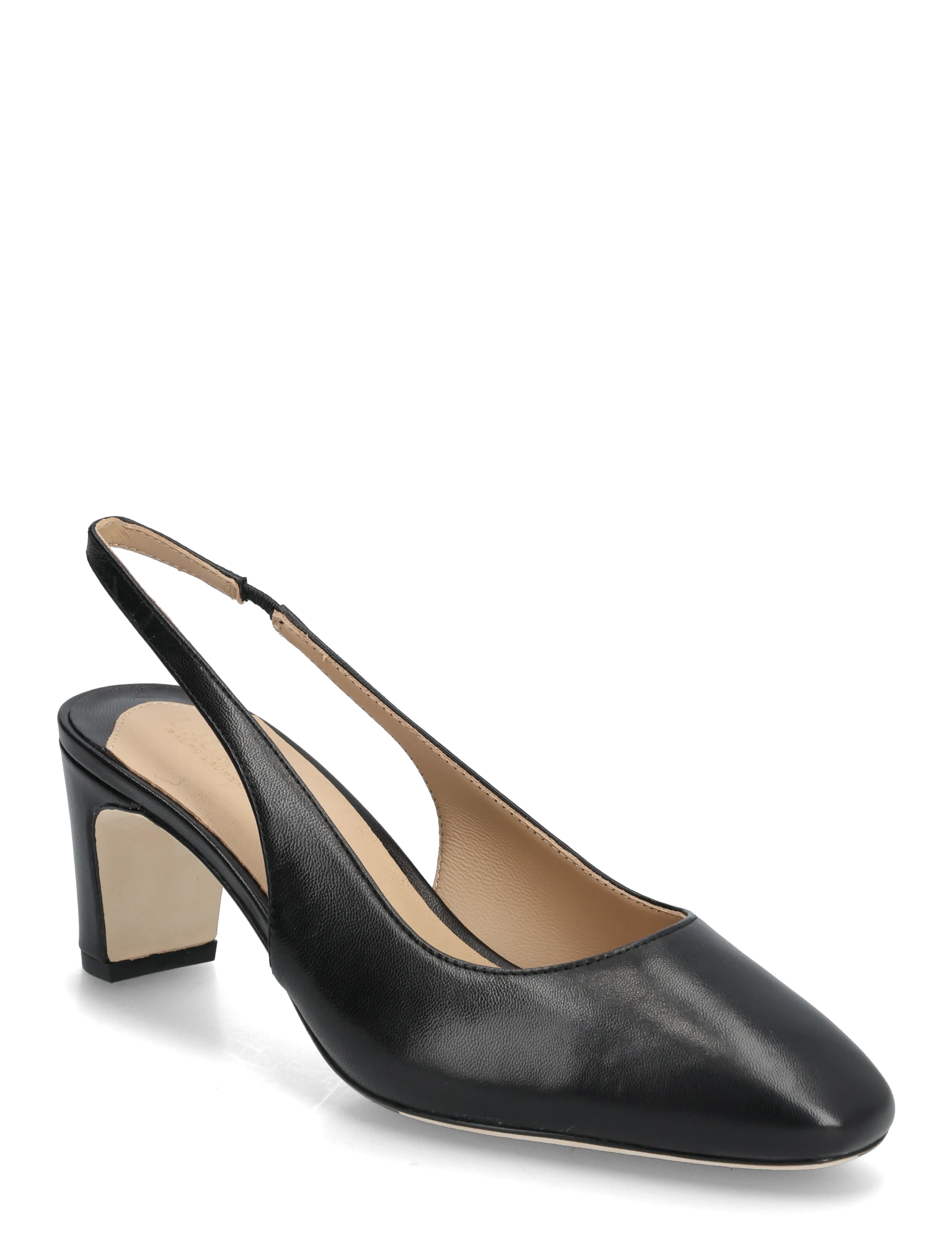 Lauren Ralph Lauren Klaire Leather Slingback Pump, 41, Black, Hæle > Pumps, Dame