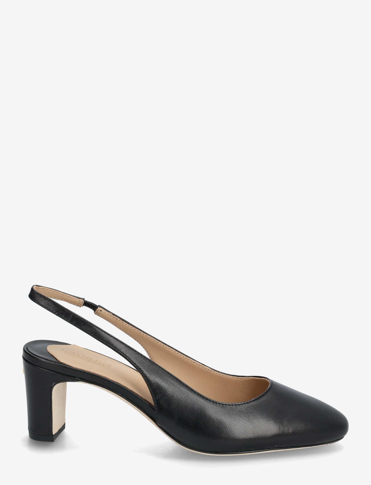 Lauren Ralph Lauren - Klaire Leather Slingback Pump - slingbacks mit absatz - black - 1