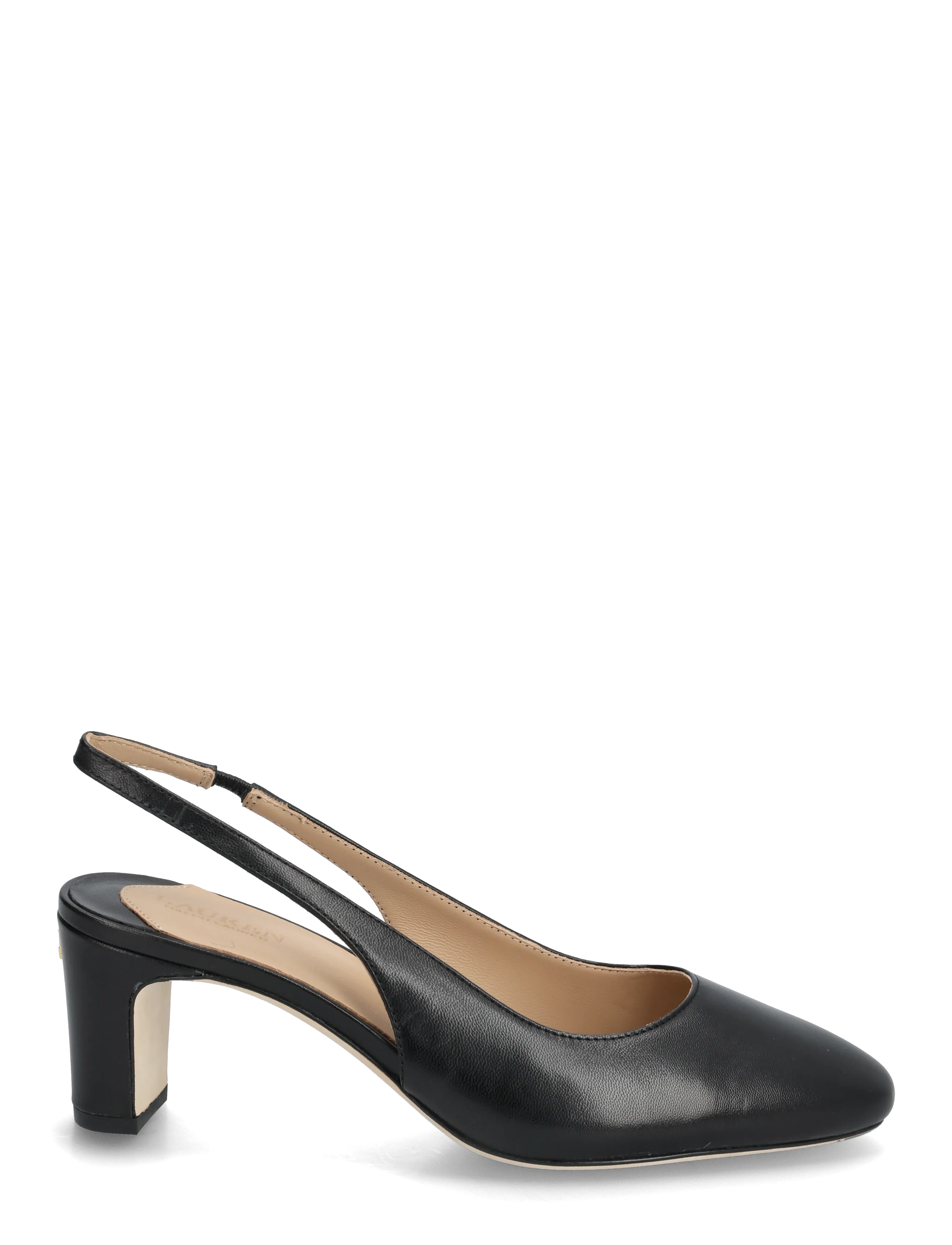 Lauren Ralph Lauren - Klaire Leather Slingback Pump - slingbacks mit absatz - black - 1
