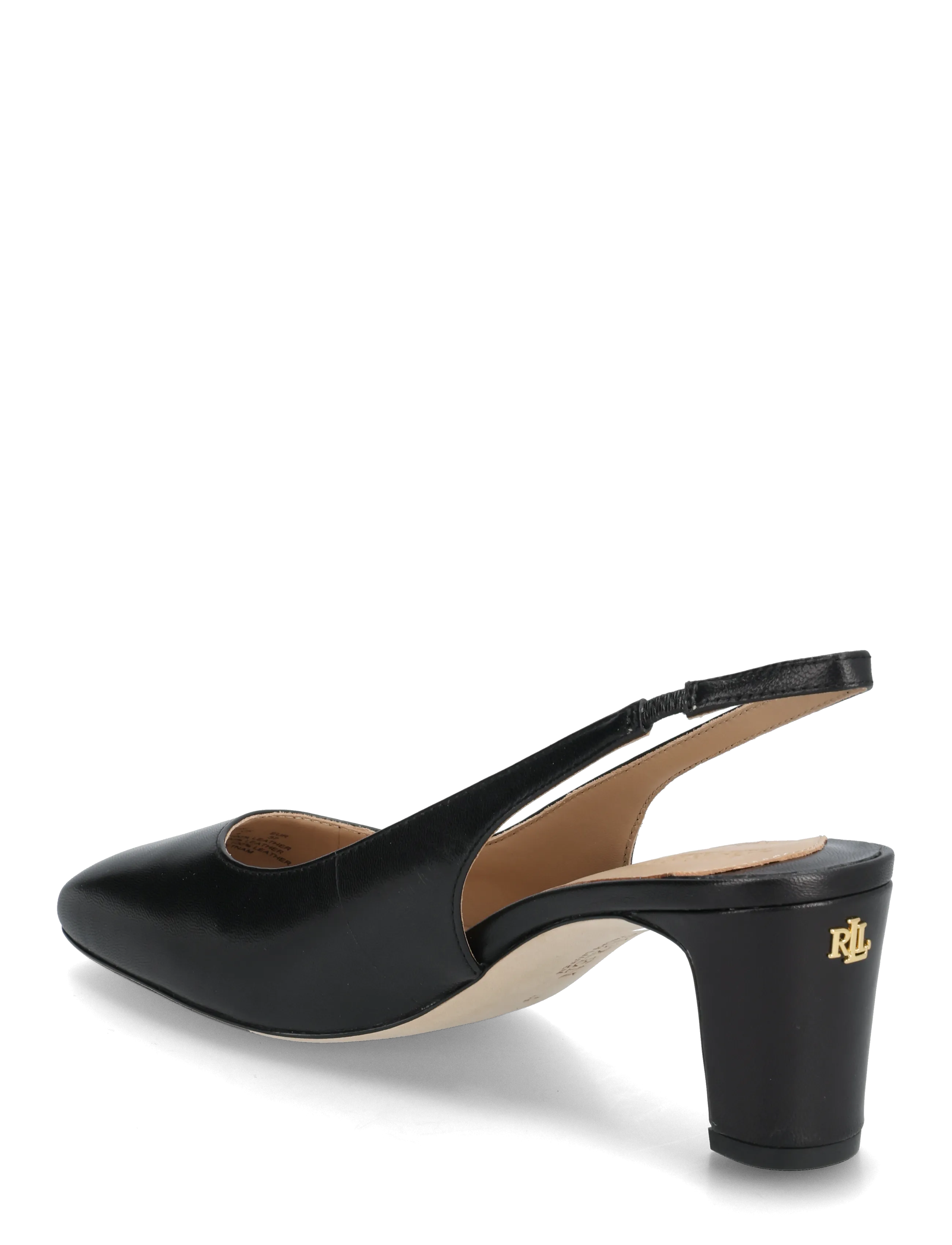 Lauren Ralph Lauren - Klaire Leather Slingback Pump - slingbacks mit absatz - black - 2