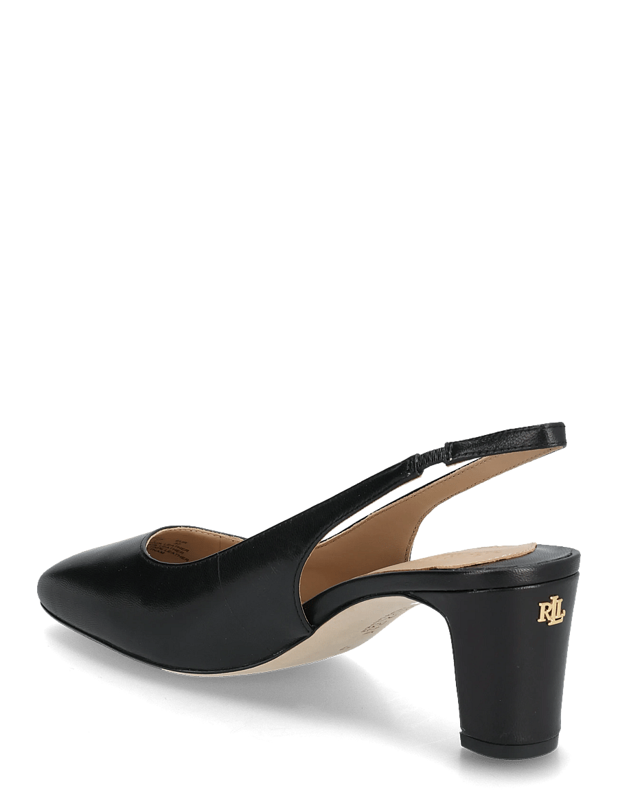 Lauren Ralph Lauren - Klaire Leather Slingback Pump - slingbacks mit absatz - black - 2