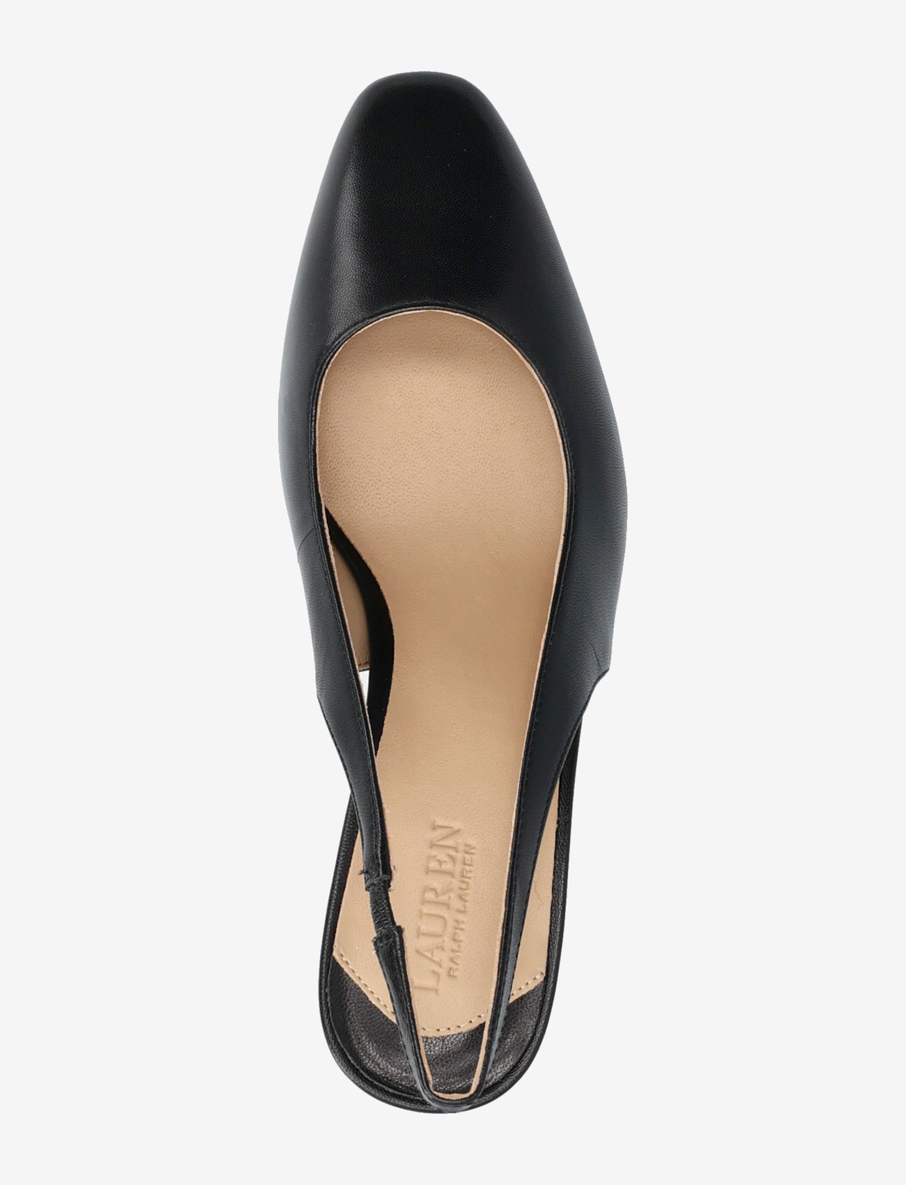 Lauren Ralph Lauren - Klaire Leather Slingback Pump - slingbacks mit absatz - black - 3