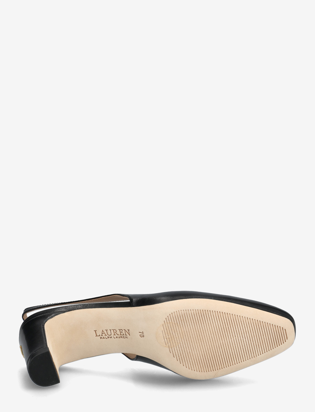 Lauren Ralph Lauren - Klaire Leather Slingback Pump - slingbacks mit absatz - black - 4