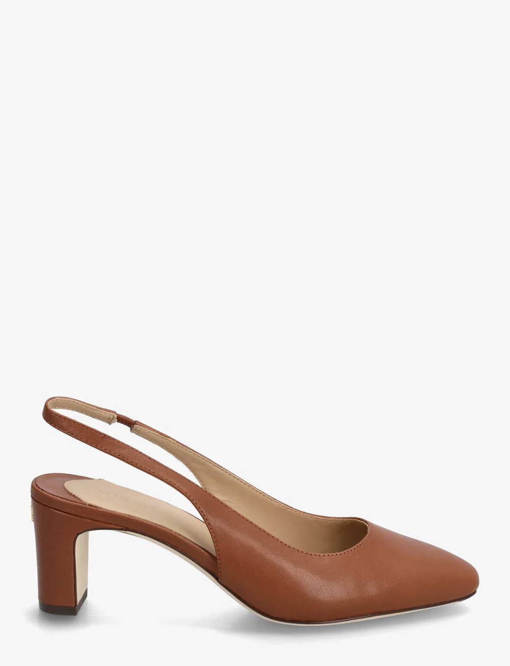 Lauren Ralph Lauren - Klaire Leather Slingback Pump - slingbacks med hæle - lauren tan - 1