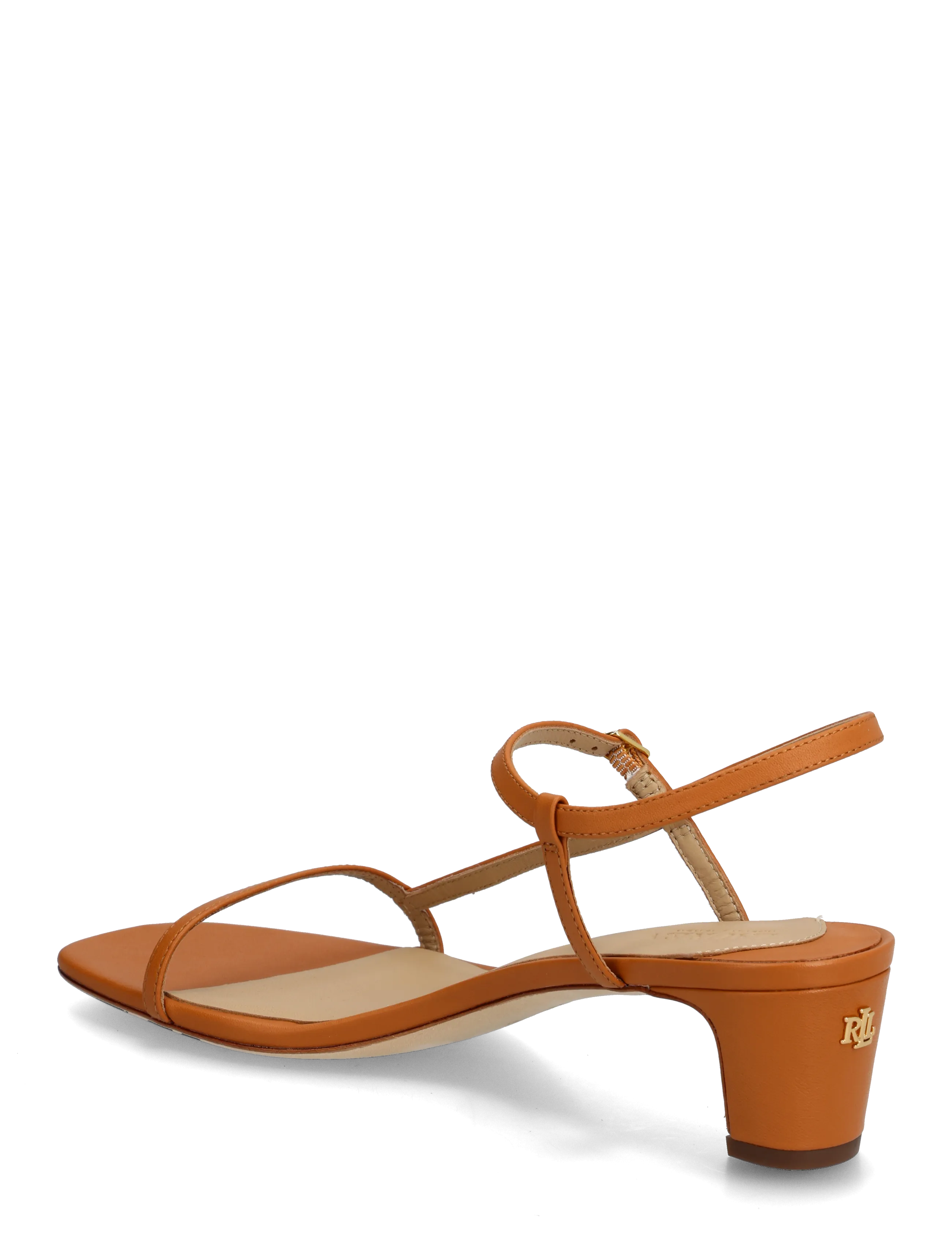 Lauren Ralph Lauren - Lainee Mid-Heel Nappa Leather Sandal - sandales à talons - classic caramel - 1