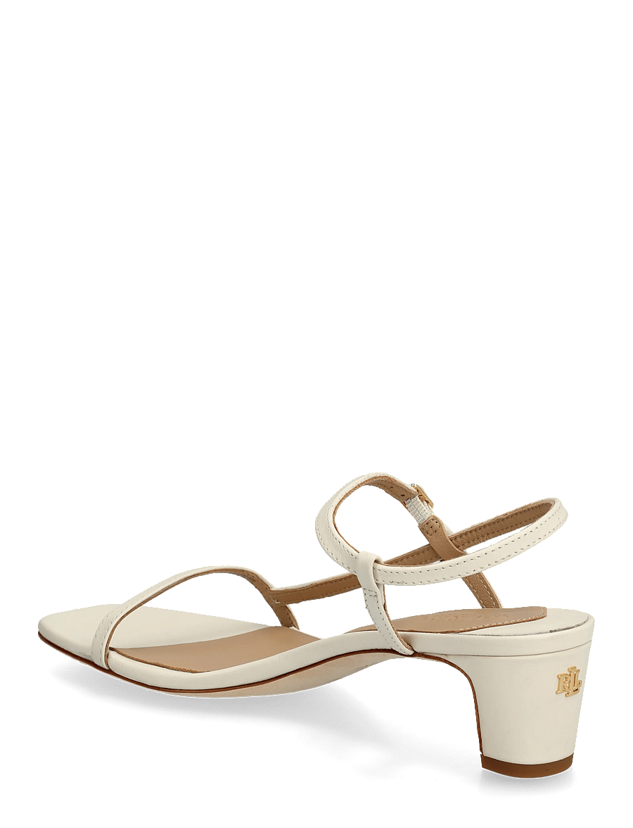 Lauren Ralph Lauren - Lainee Mid-Heel Nappa Leather Sandal - heeled sandals - soft white - 2