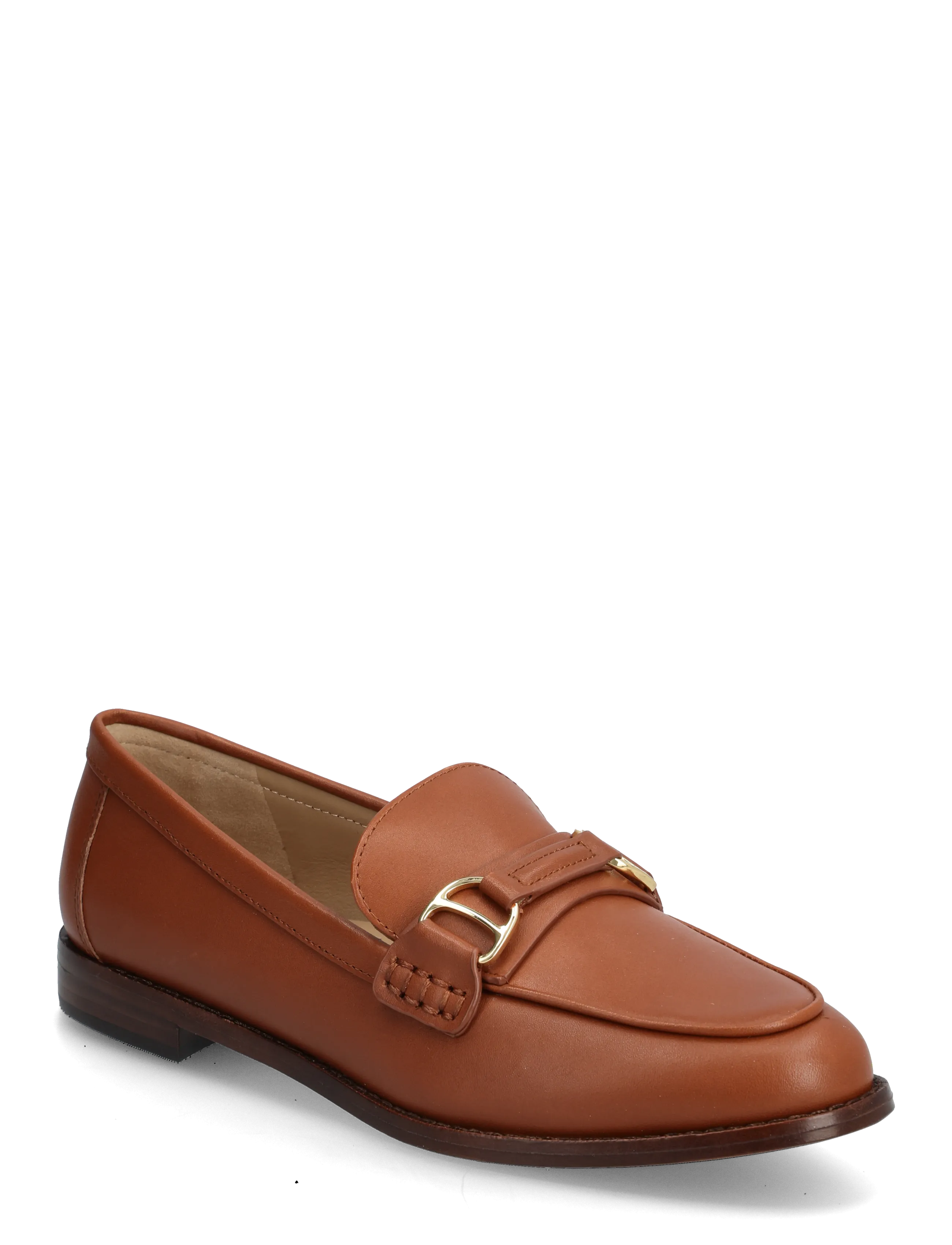 Lauren Ralph Tasha Leather Loafer, 39, Loafers, Braun - Flat Frauen