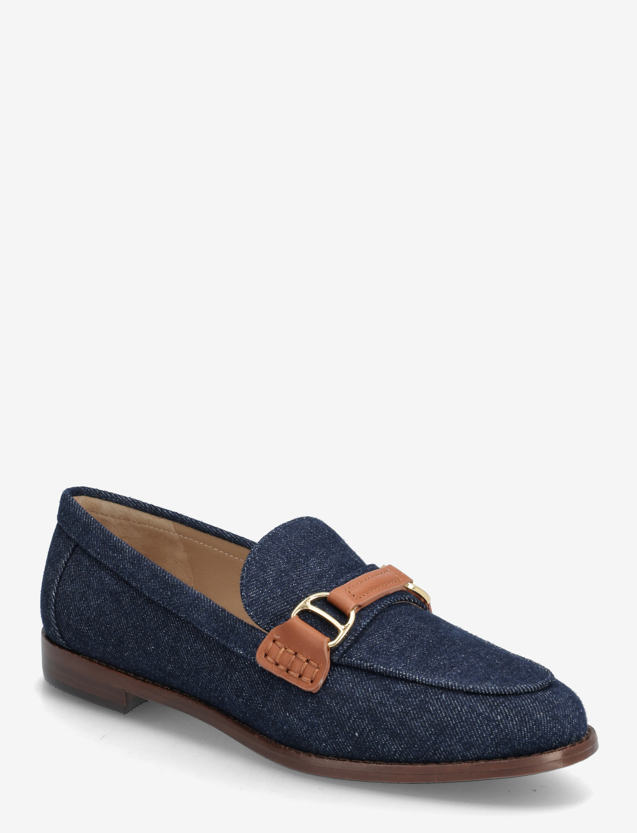 Lauren Ralph Lauren - Tasha Leather-Trim Denim Loafer - besondere anlässe - vayra wash/lauren - 0