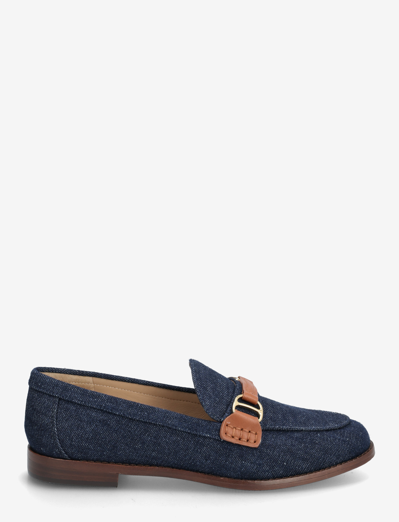 Lauren Ralph Lauren - Tasha Leather-Trim Denim Loafer - besondere anlässe - vayra wash/lauren - 1
