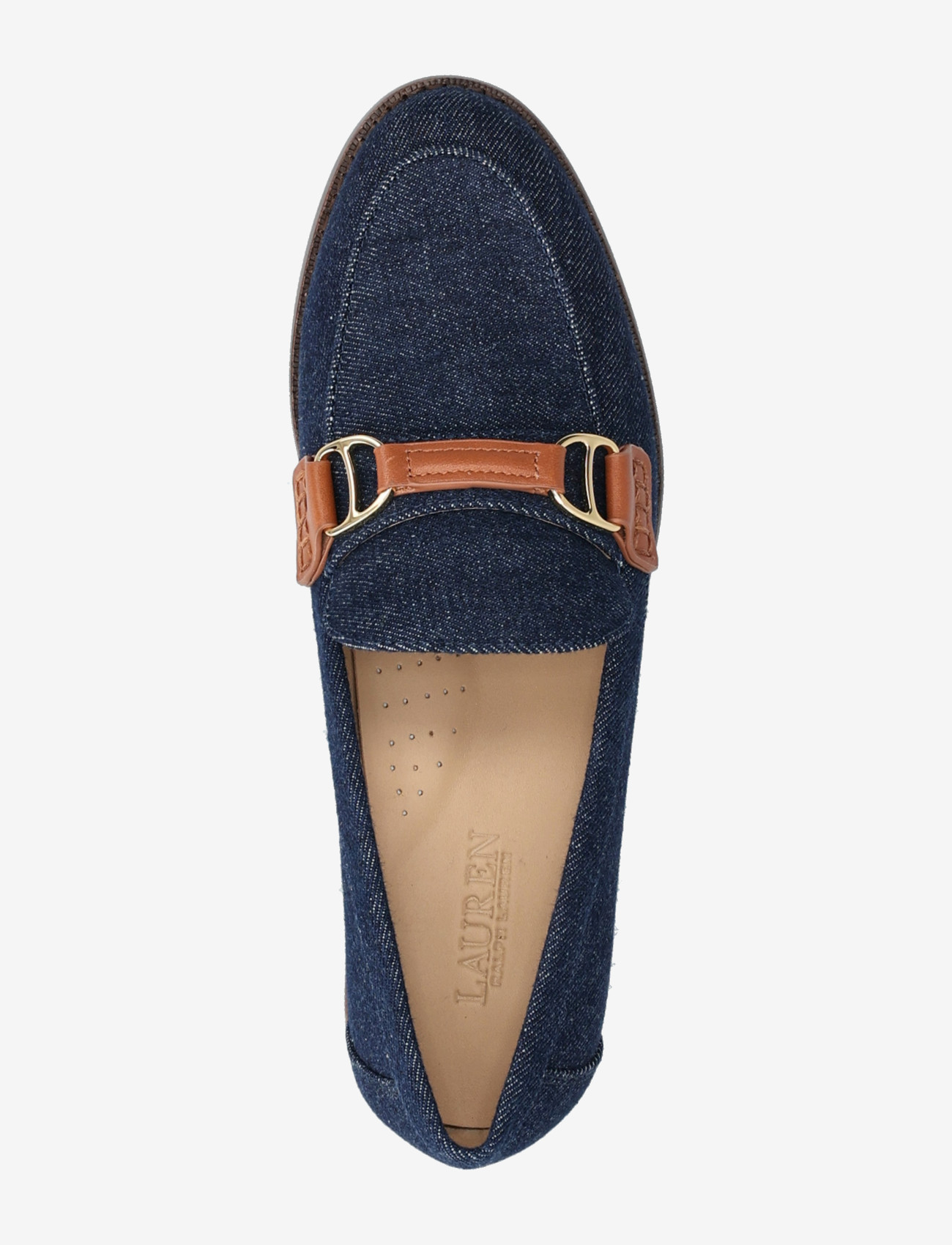 Lauren Ralph Lauren - Tasha Leather-Trim Denim Loafer - besondere anlässe - vayra wash/lauren - 3