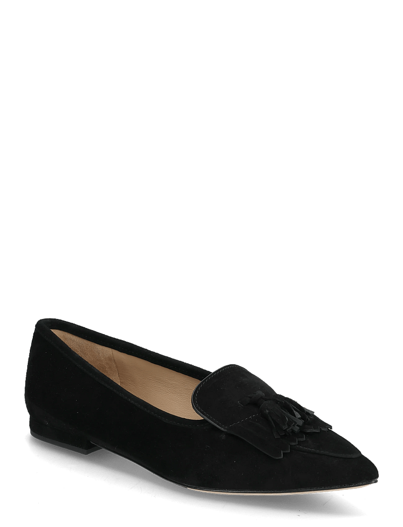 Lauren Ralph Lauren - Londyn Sheep-Suede Kiltie Ballet Flat - speciella tillfällen - black - 0