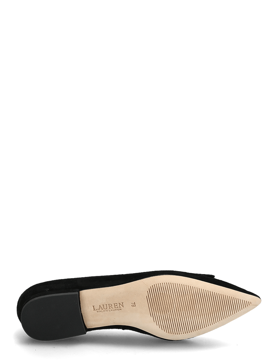Lauren Ralph Lauren - Londyn Sheep-Suede Kiltie Ballet Flat - modetrends - black - 4
