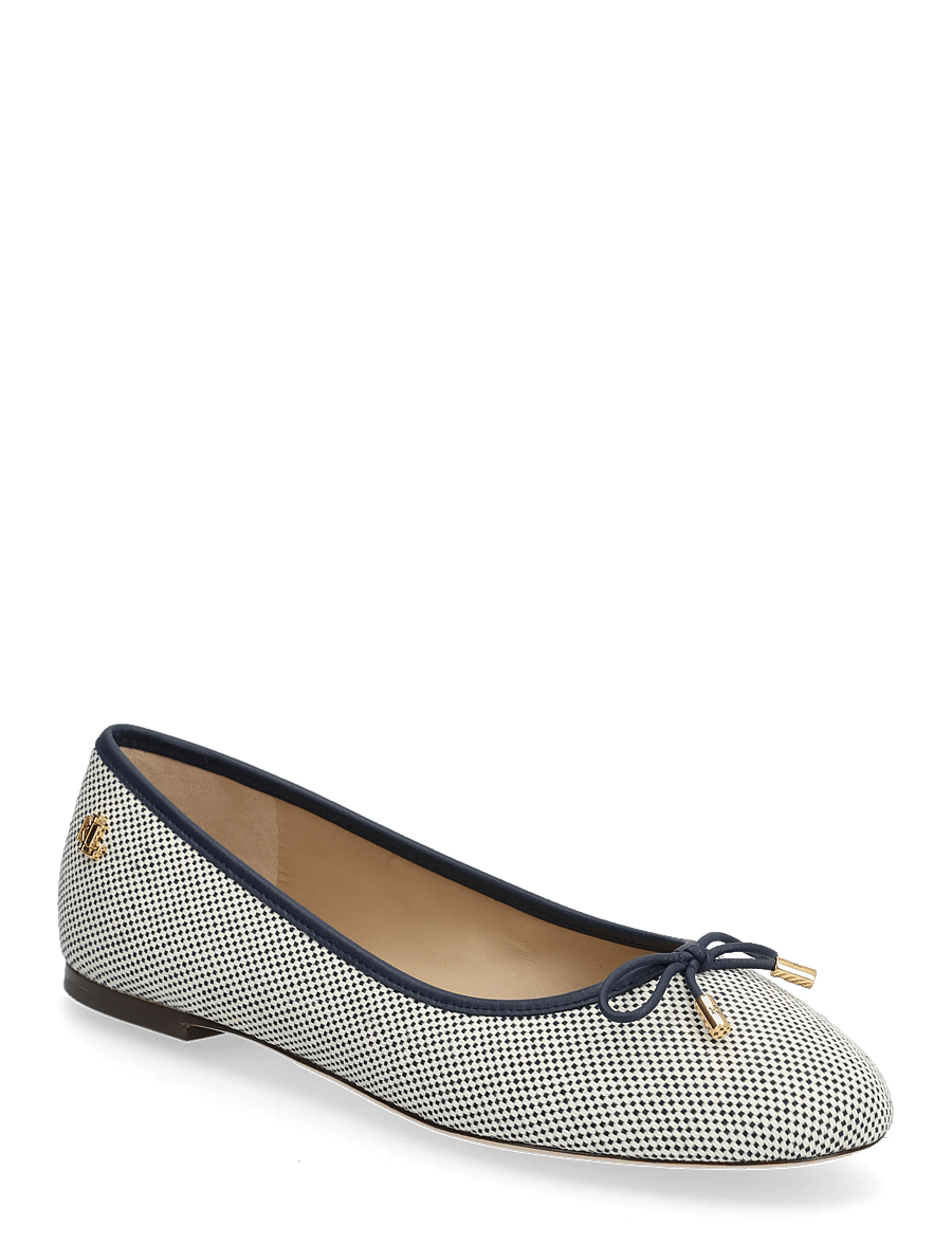 Lauren Ralph Lauren - Jayna Cross-Dyed Canvas Flat - besondere anlässe - natural/rfnd navy - 0