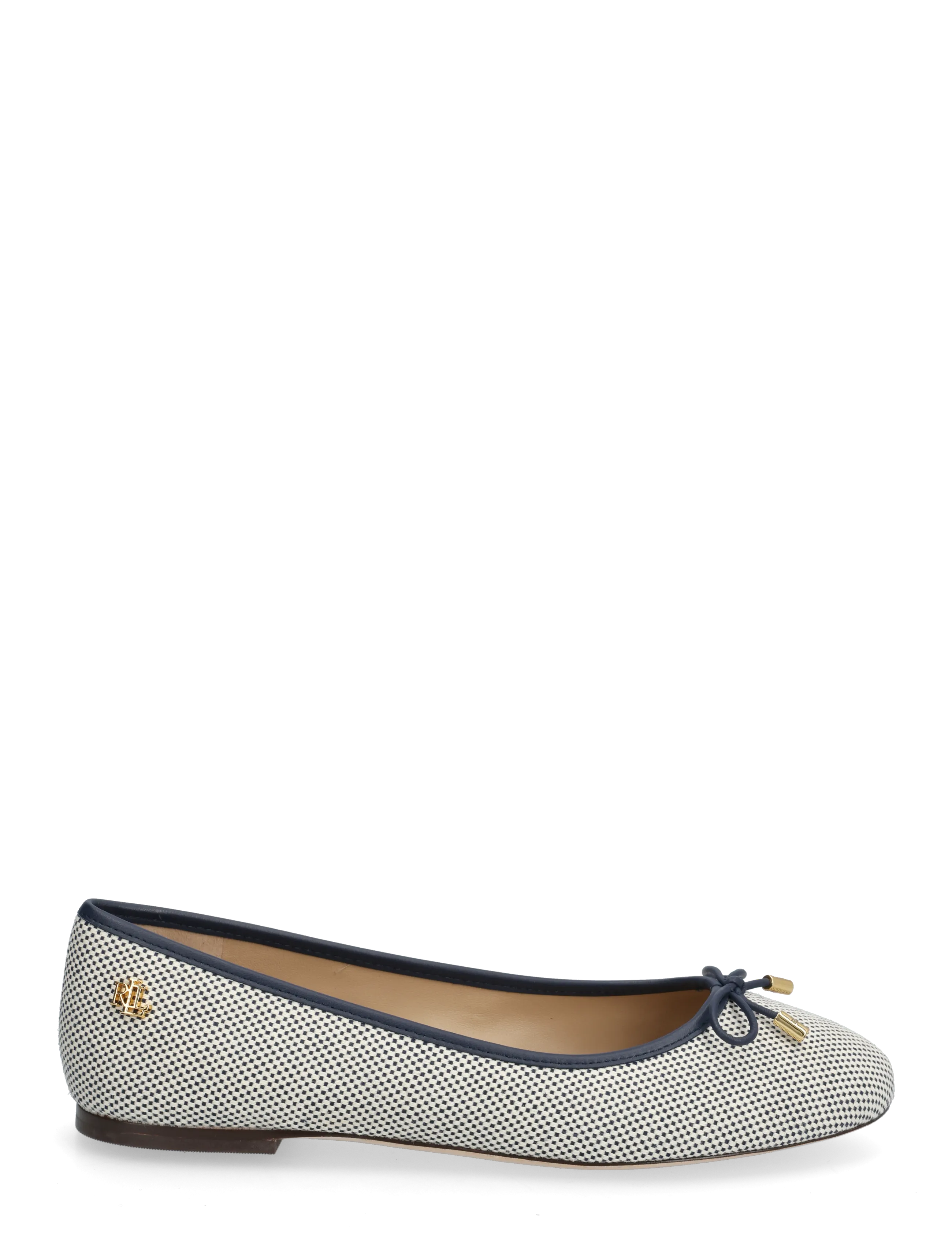 Lauren Ralph Lauren - Jayna Cross-Dyed Canvas Flat - særlige begivenheder - natural/rfnd navy - 1