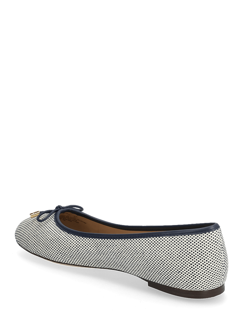 Lauren Ralph Lauren - Jayna Cross-Dyed Canvas Flat - speciella tillfällen - natural/rfnd navy - 2