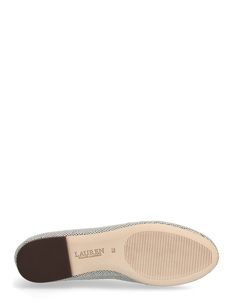 Lauren Ralph Lauren - Jayna Cross-Dyed Canvas Flat - besondere anlässe - natural/rfnd navy - 4