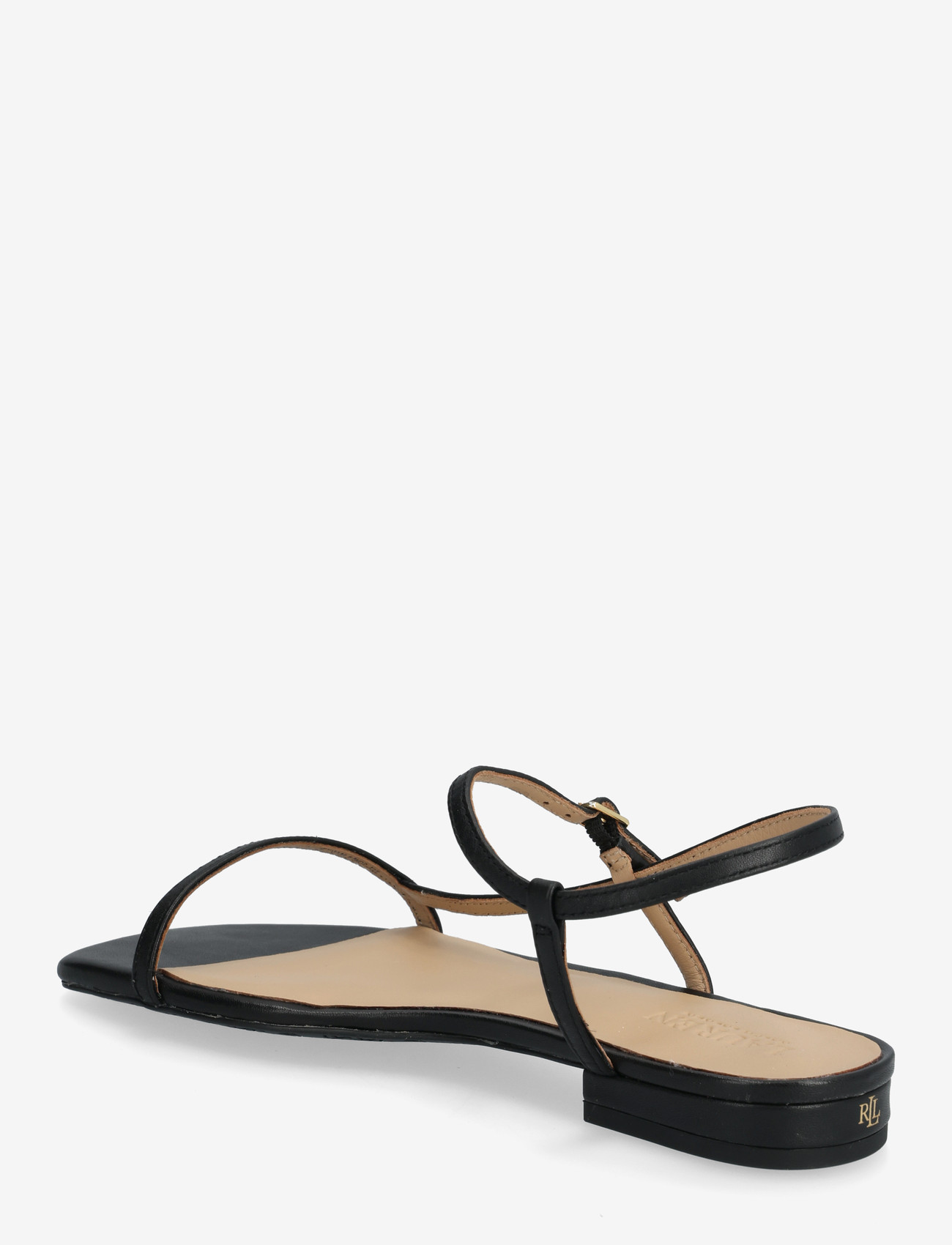 Lauren Ralph Lauren - Lainee Nappa Leather Sandal - flade sandaler - black - 2